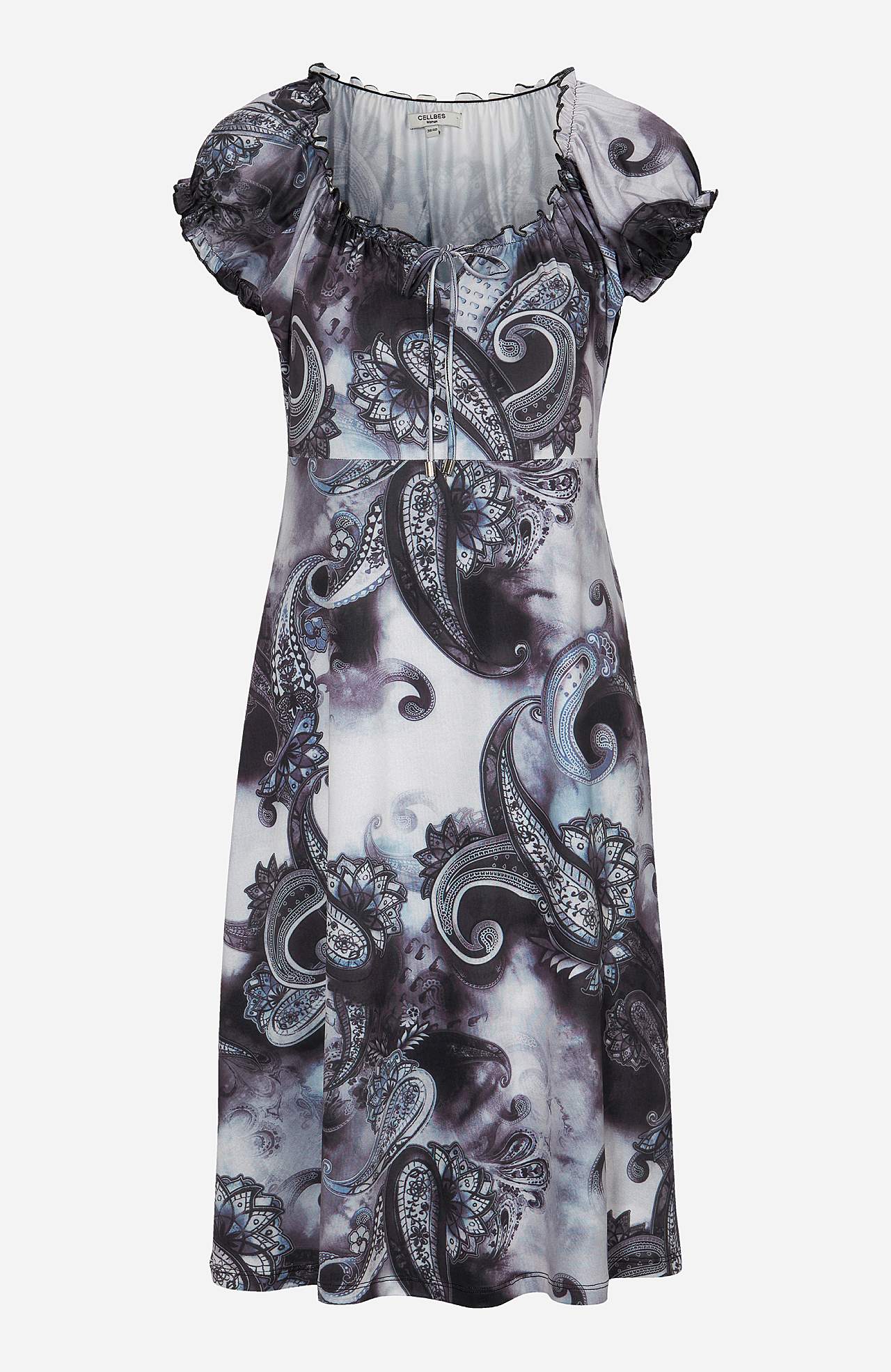 Kuviollinen off shoulder -mekko
