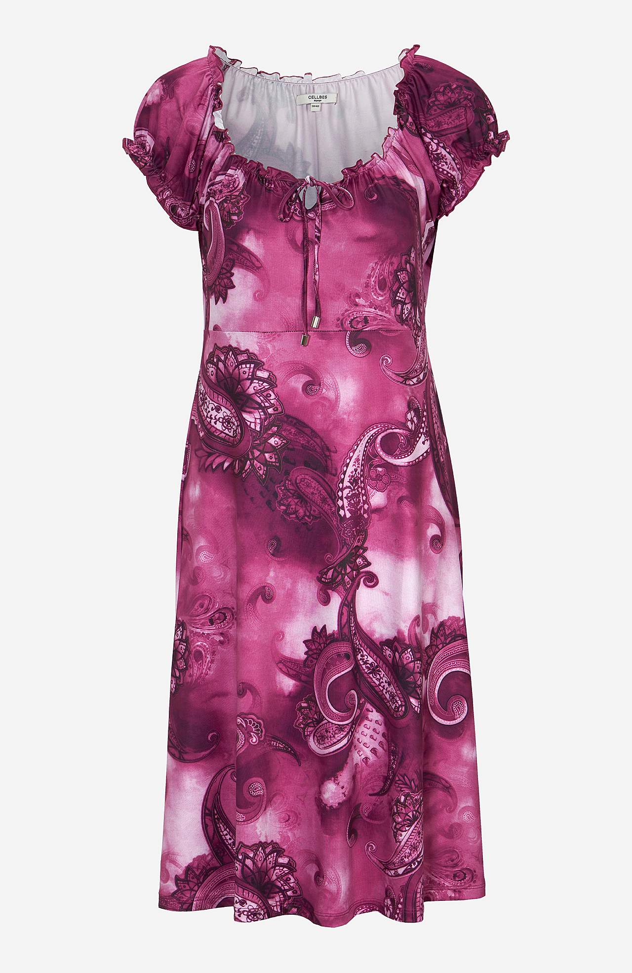Kuviollinen off shoulder -mekko