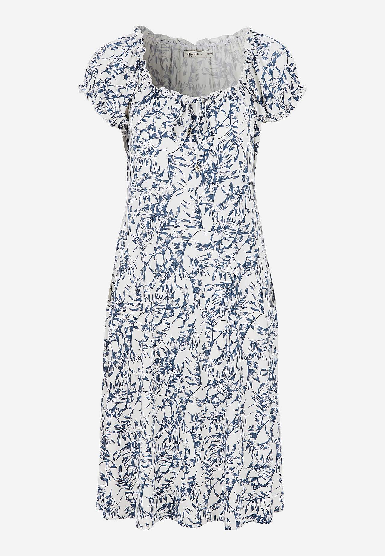 Kuviollinen off shoulder -mekko