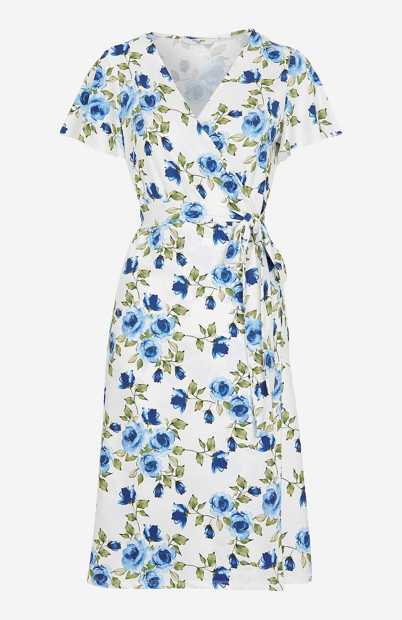 Kuviollinen kietaisumekko trikoosta