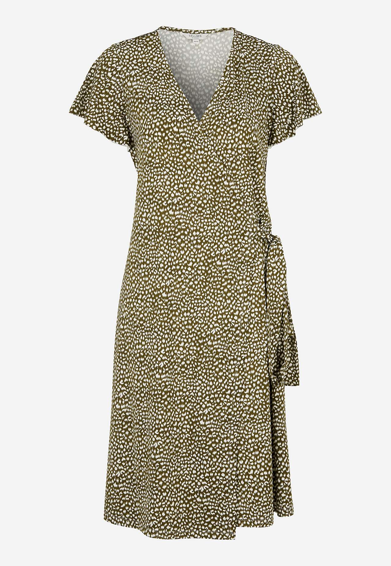 Kuviollinen kietaisumekko trikoosta