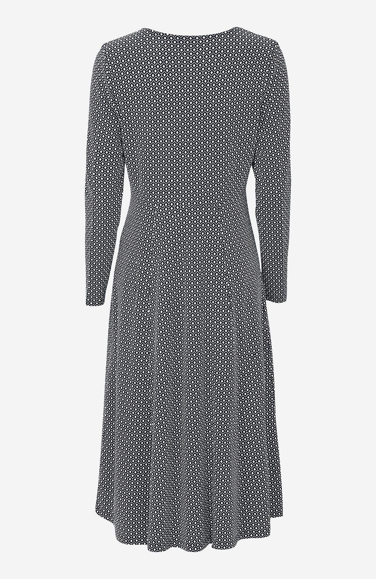 Kuviollinen kietaisumekko trikoosta Elina