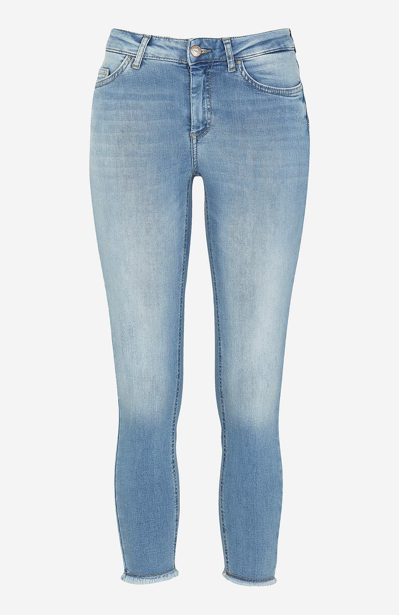 Nilkkapituiset housut Skinny Flare Blush