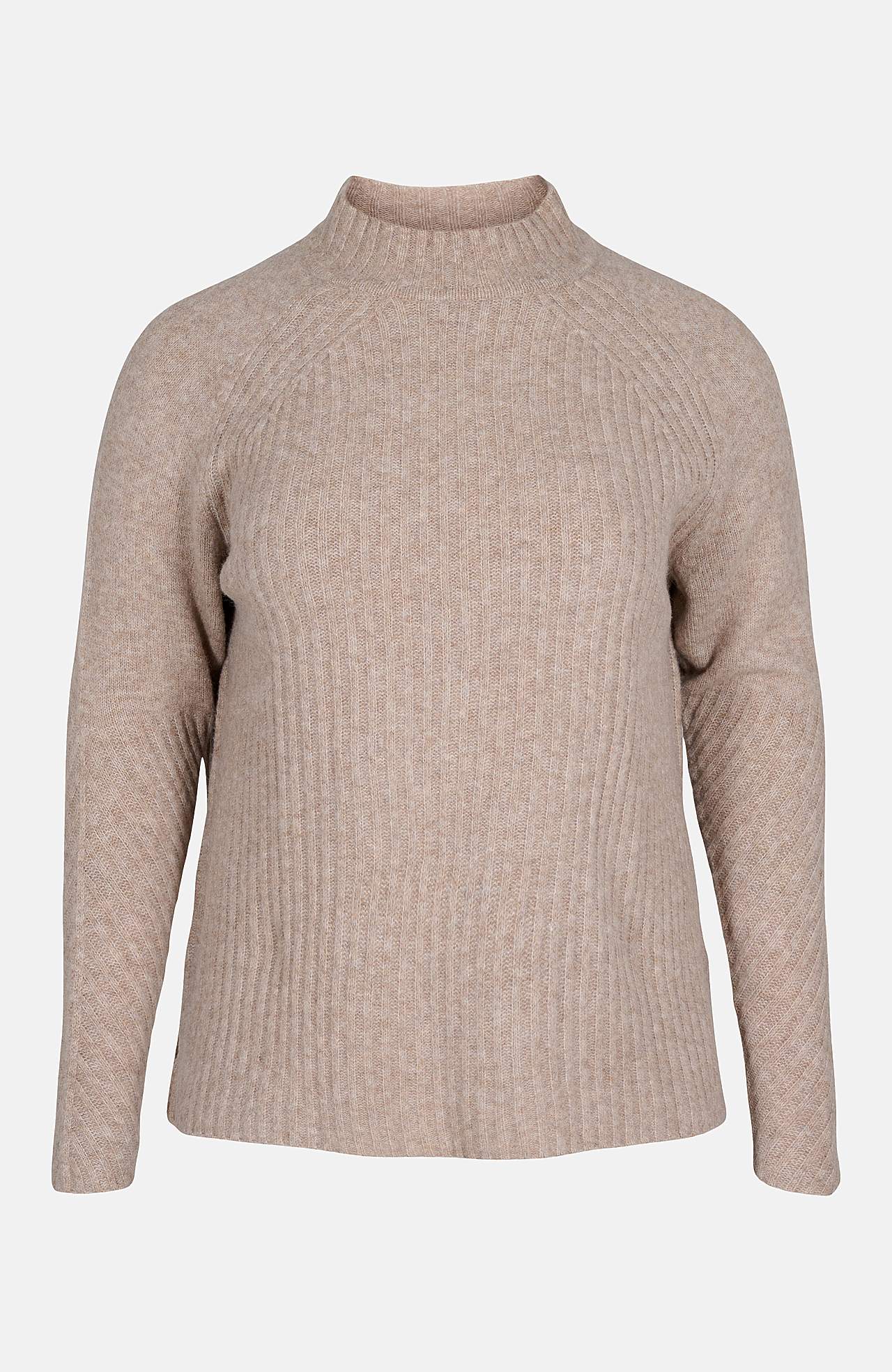 Joustinneulottu paita korkealla pääntiellä Comfy