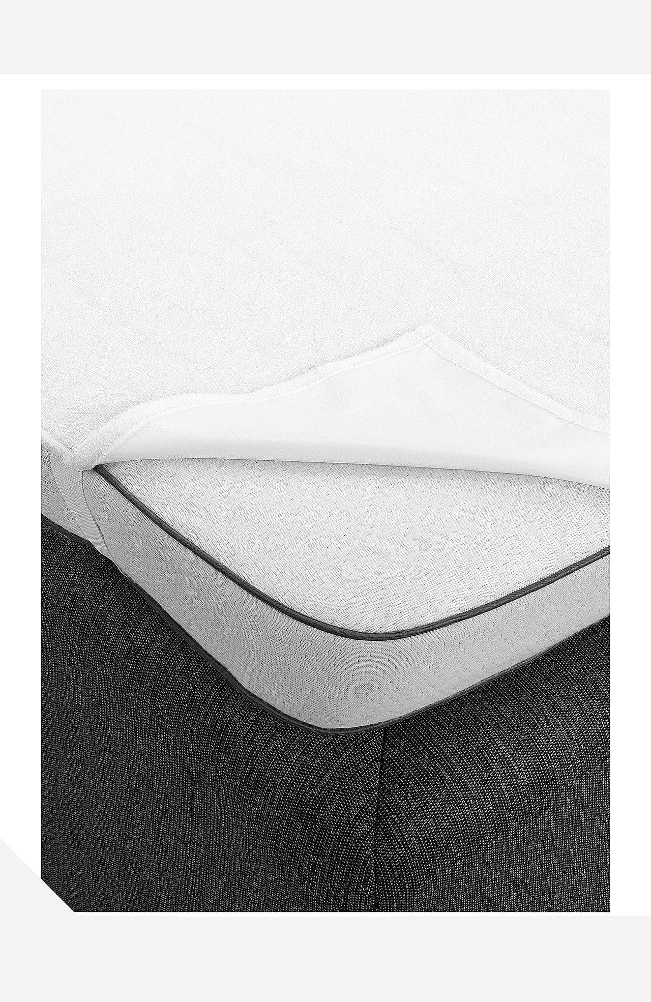 Patjasuoja muovipinnoitetusta froteesta