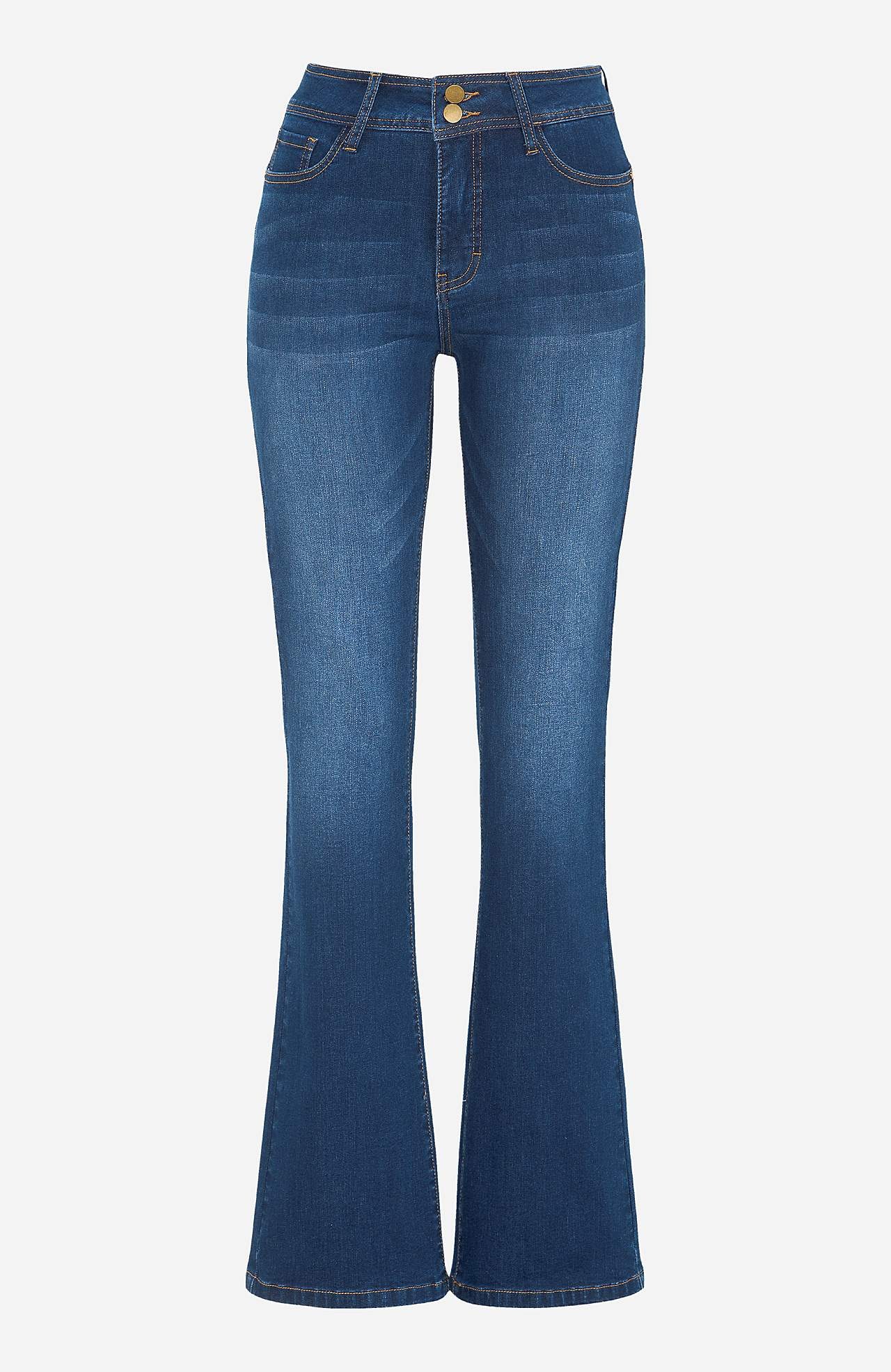 Erittäin joustavat muotoilevat farkut bootcut-lahkeella