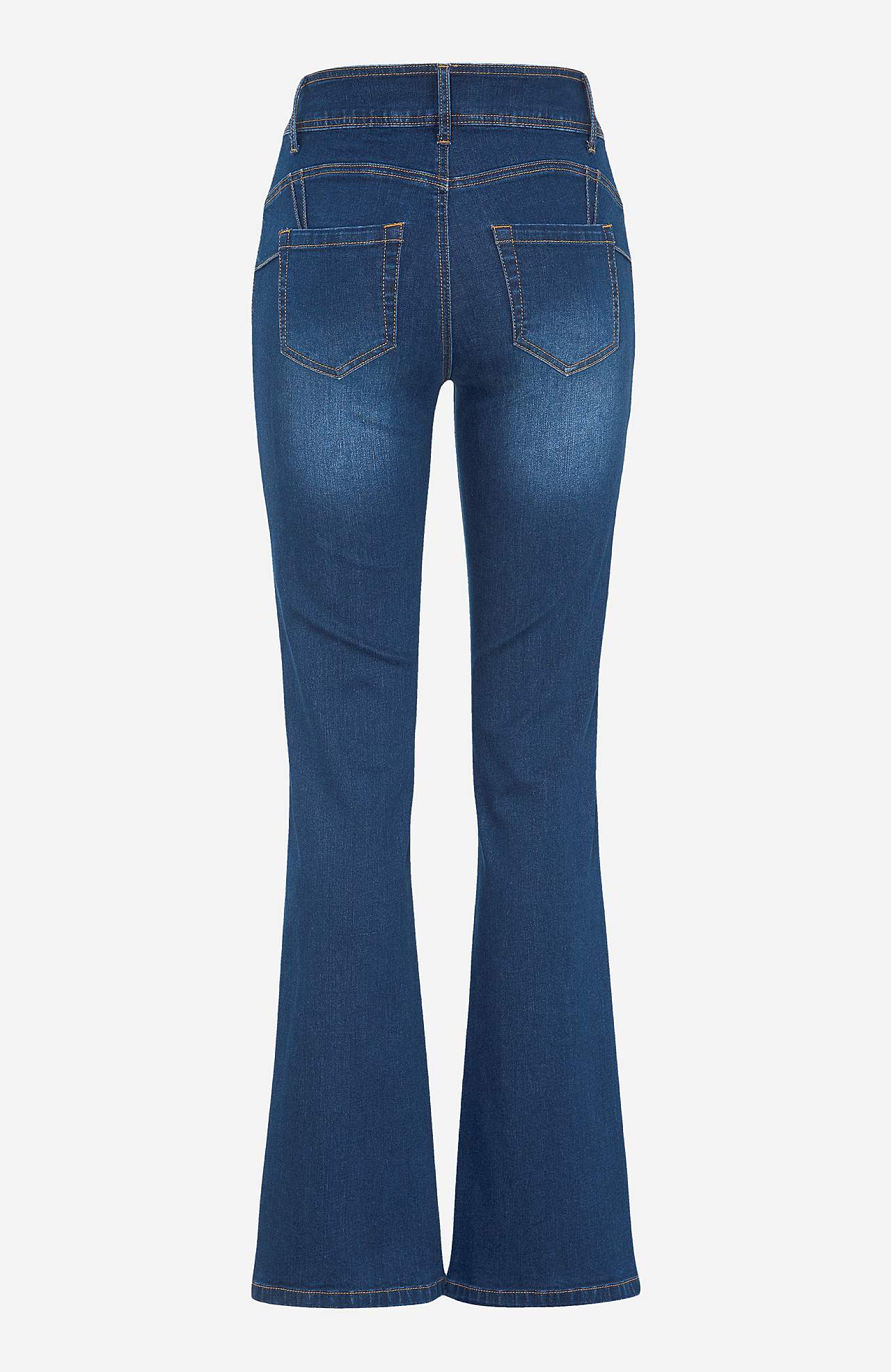 Erittäin joustavat muotoilevat farkut bootcut-lahkeella