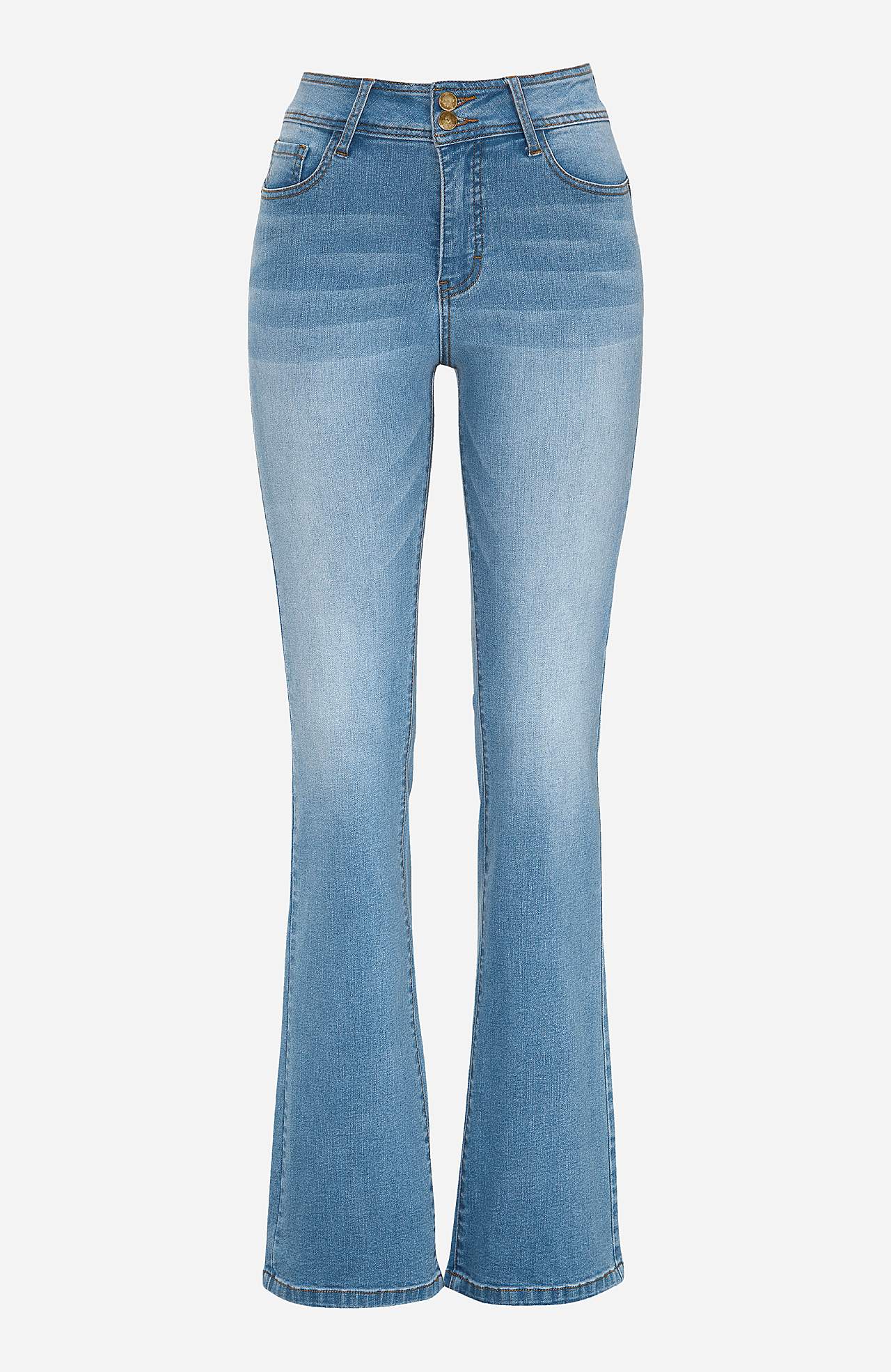 Erittäin joustavat muotoilevat farkut bootcut-lahkeella