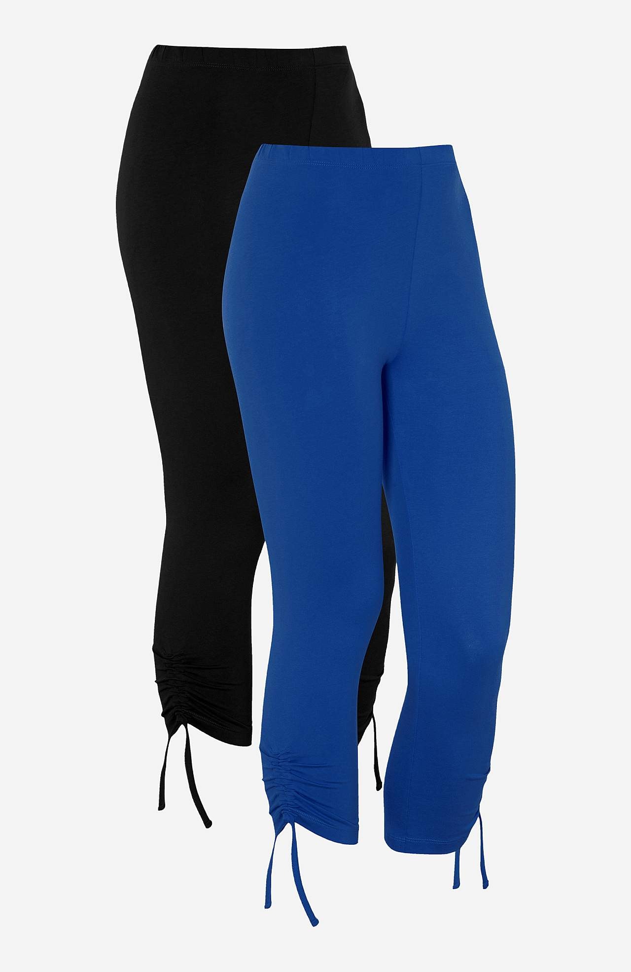 Caprileggingsit kiristysnyörillä lahkeiden lopussa Astrid 2 kpl/pakkaus