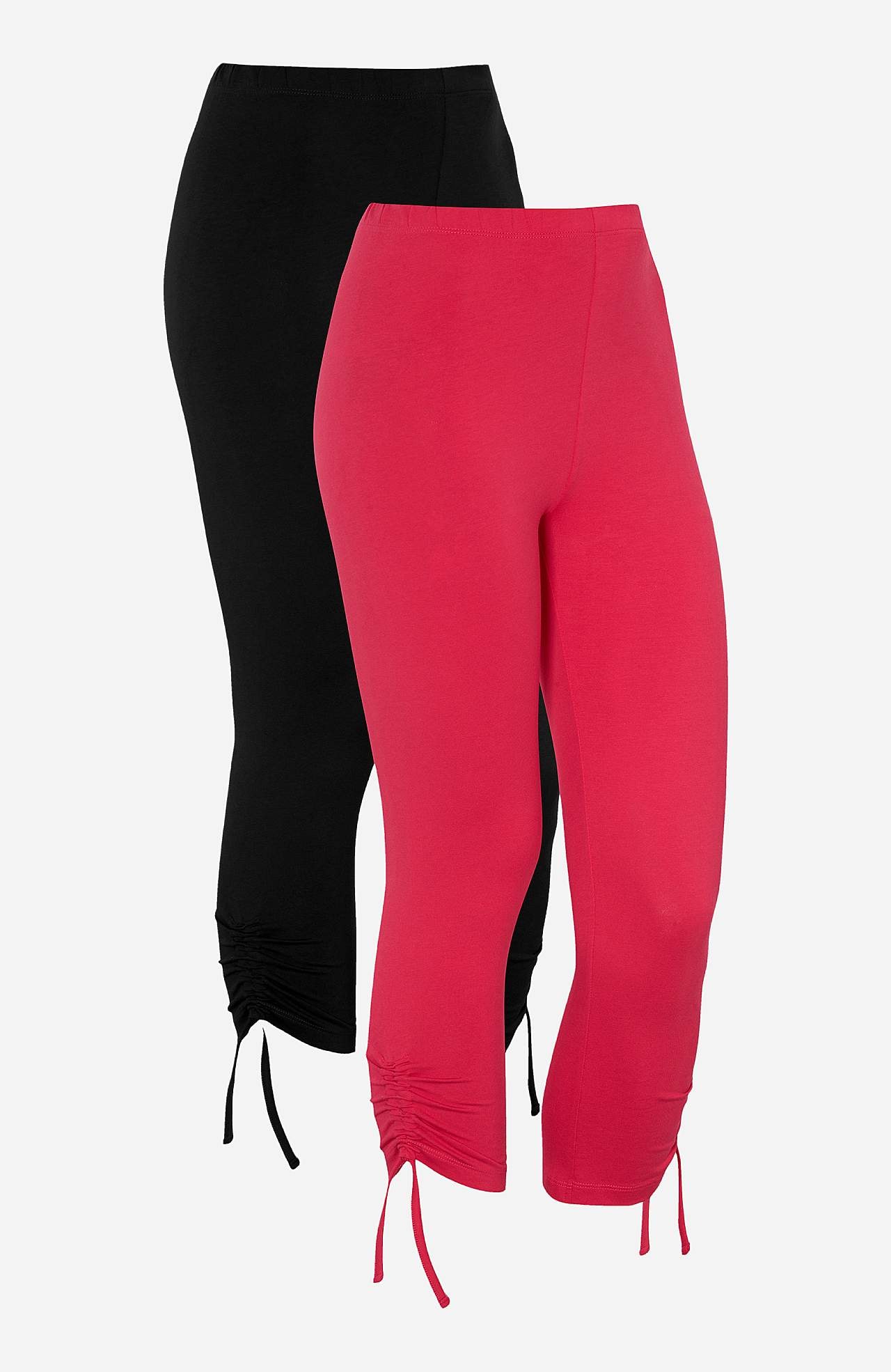 Caprileggingsit kiristysnyörillä lahkeiden lopussa Astrid 2 kpl/pakkaus