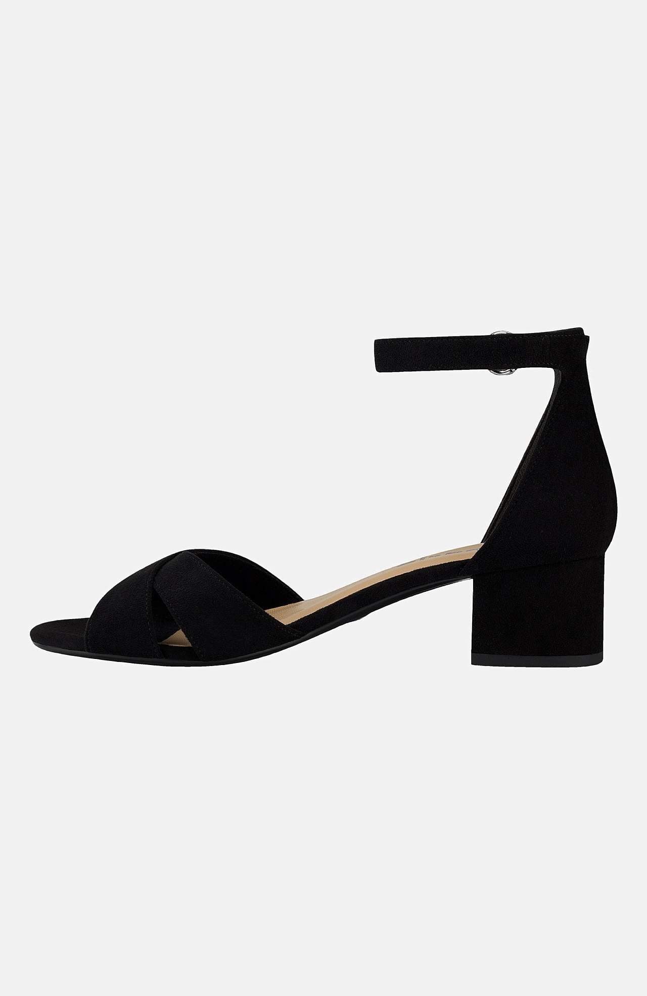 Korollinen sandaali Valmistettu mokkanahkajäljitelmästä