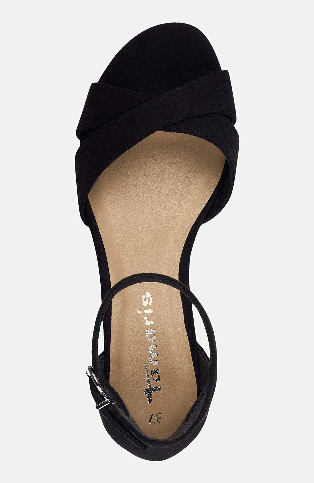 Korollinen sandaali Valmistettu mokkanahkajäljitelmästä