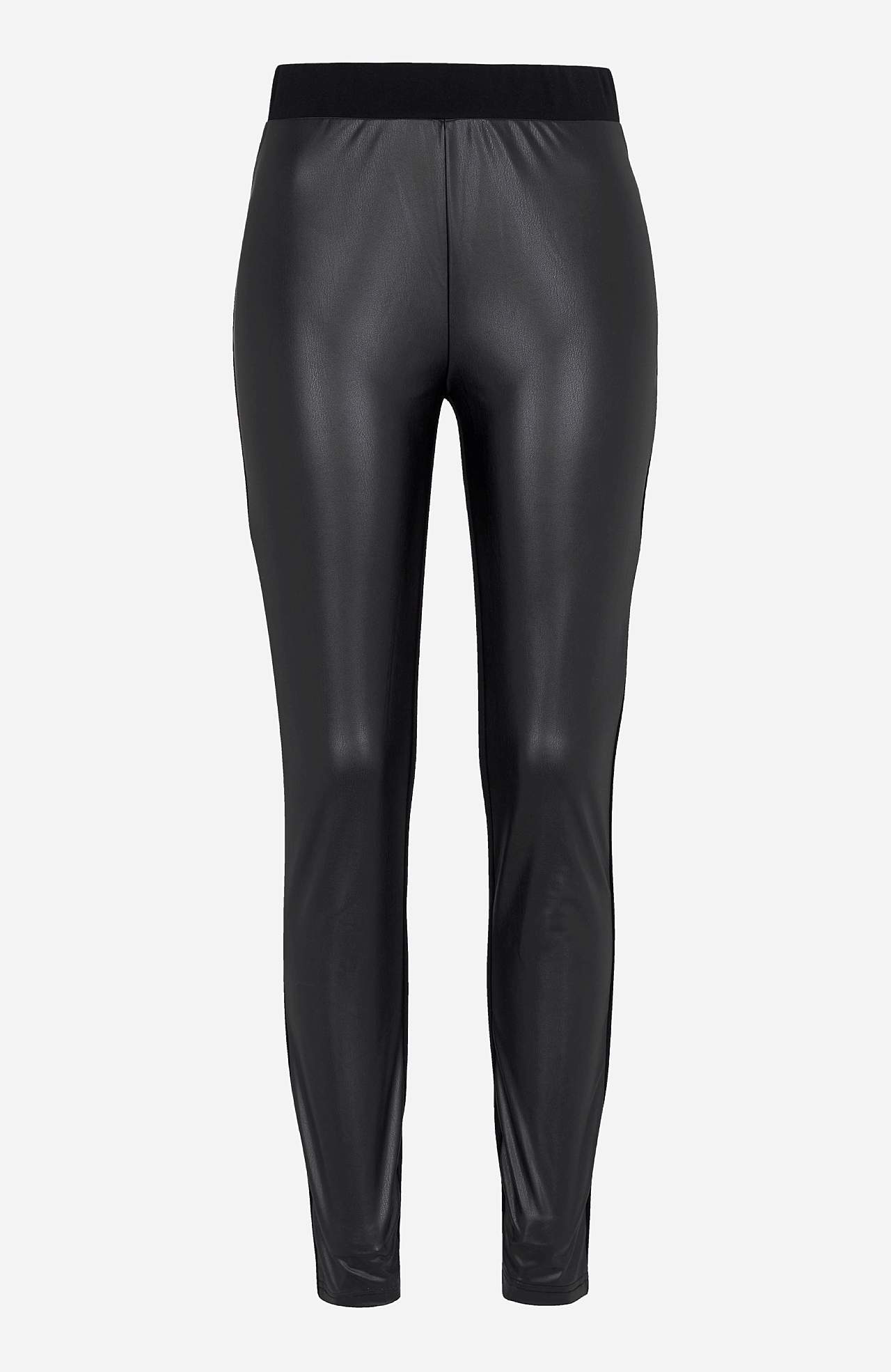 Leggingsit pinnoitetulla etuosalla