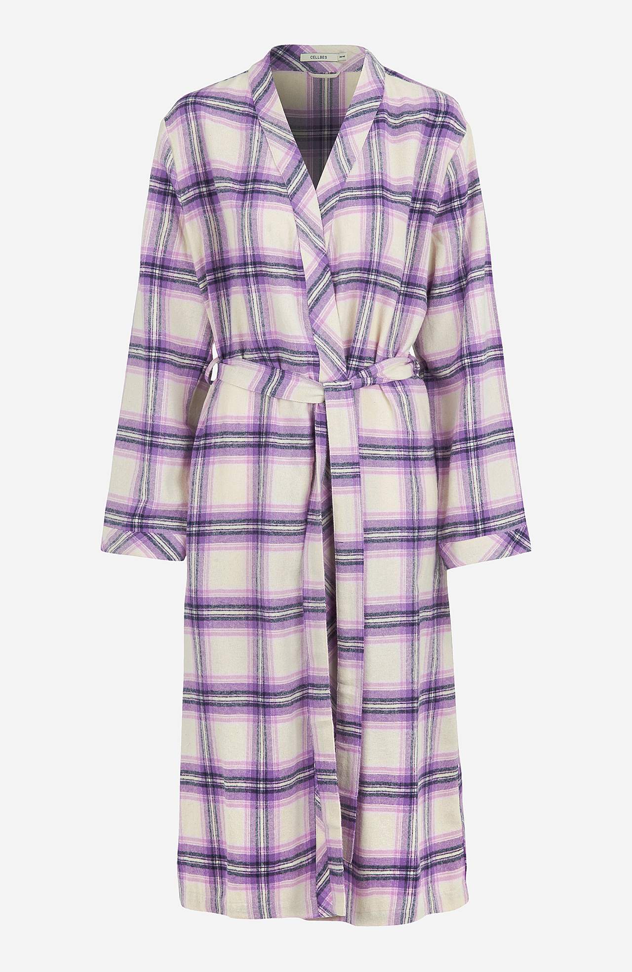 Ruudullinen aamutakki flanellista Felicia