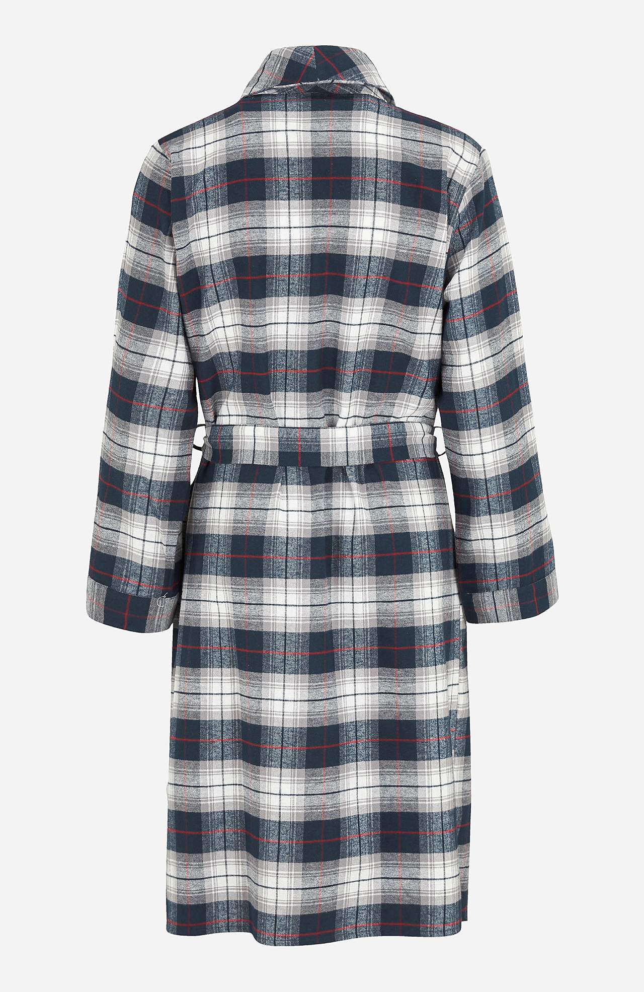 Ruudullinen aamutakki flanellista Frank