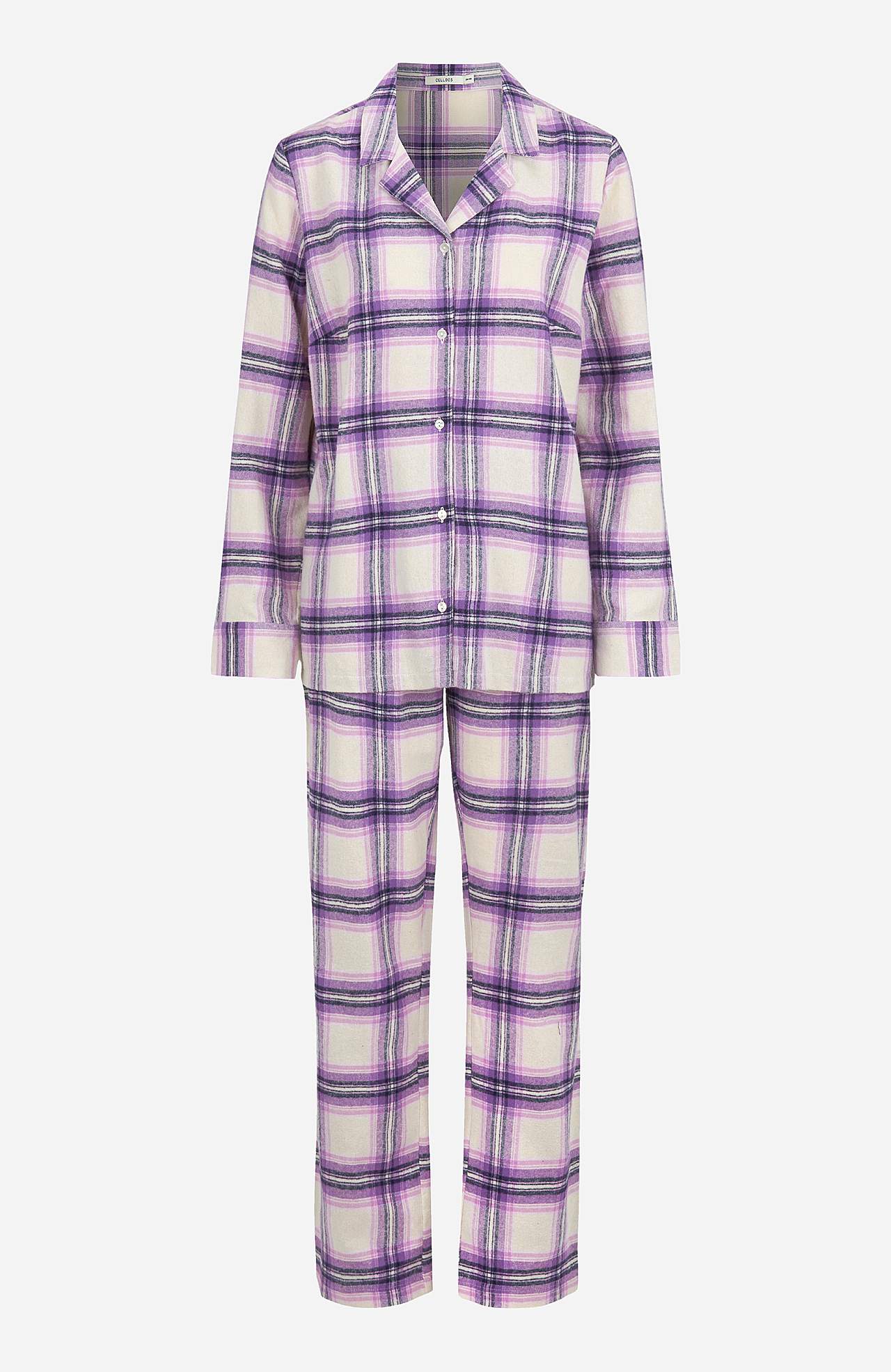 Ruudullinen pyjama flanellista Felicia