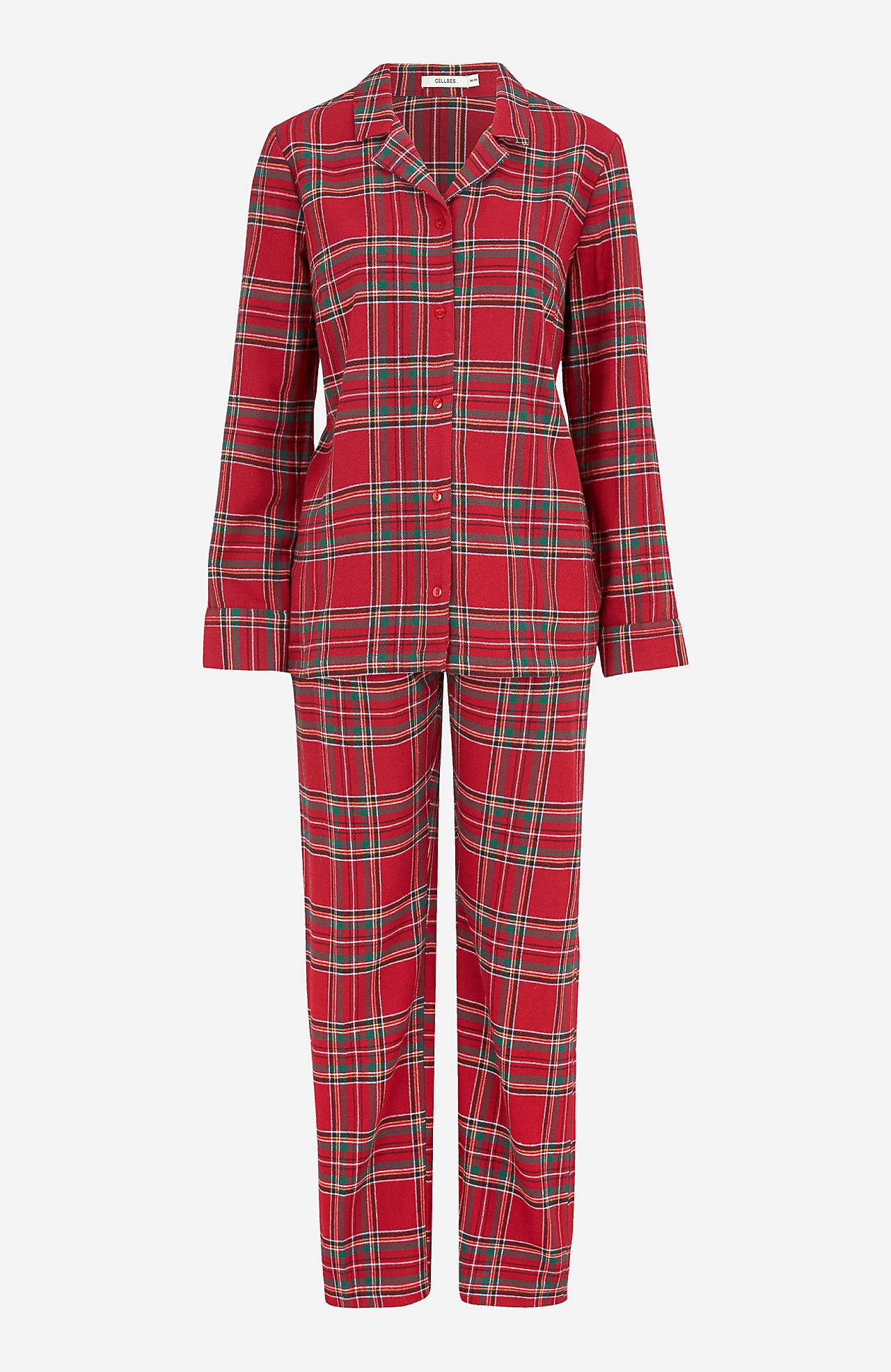 Ruudullinen pyjama flanellista Felicia