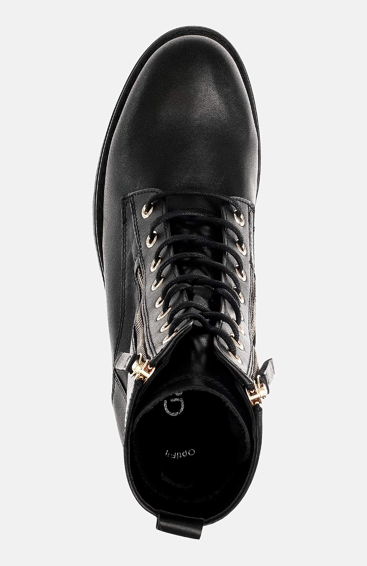 Nahkakenkä vetoketjuilla