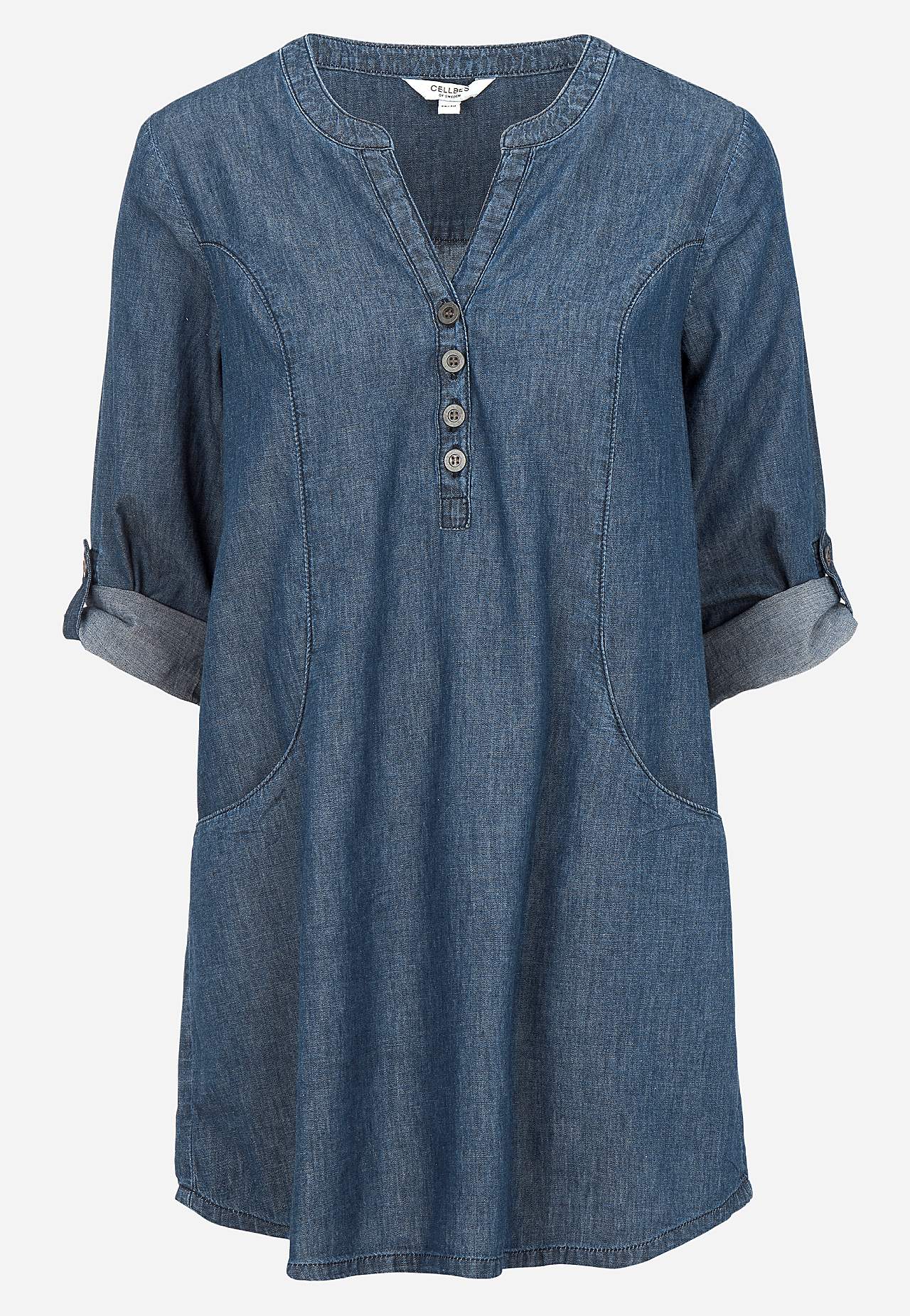 Denimtunika taskuilla