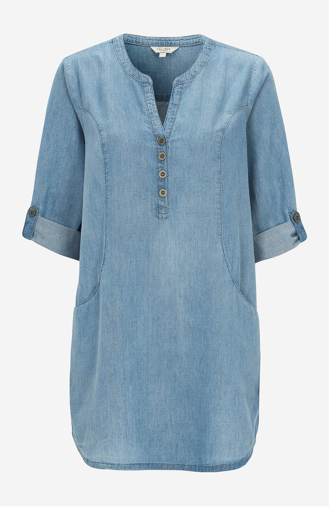 Denimtunika taskuilla