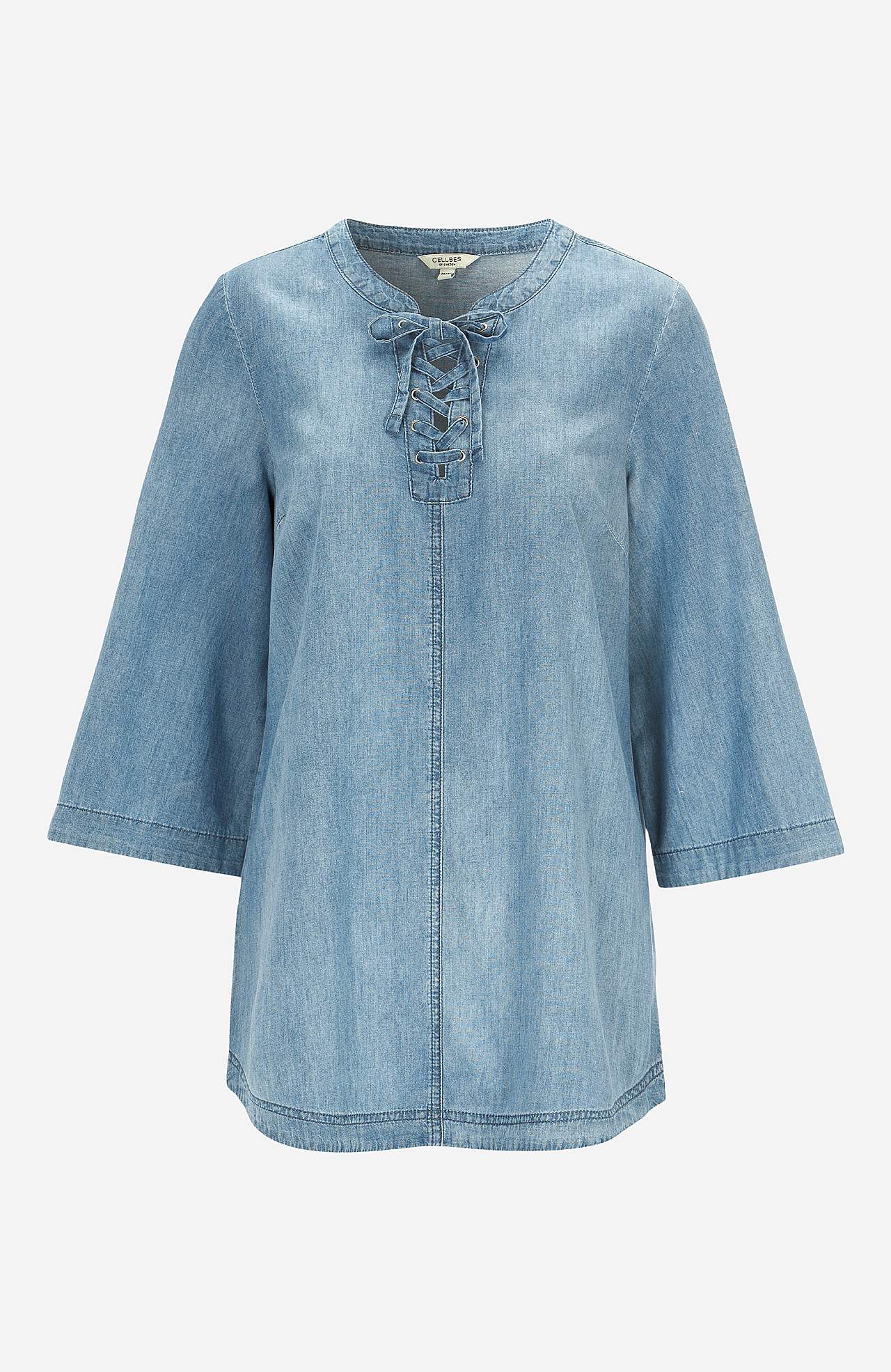 Denimtunika nyörityksellä Ella