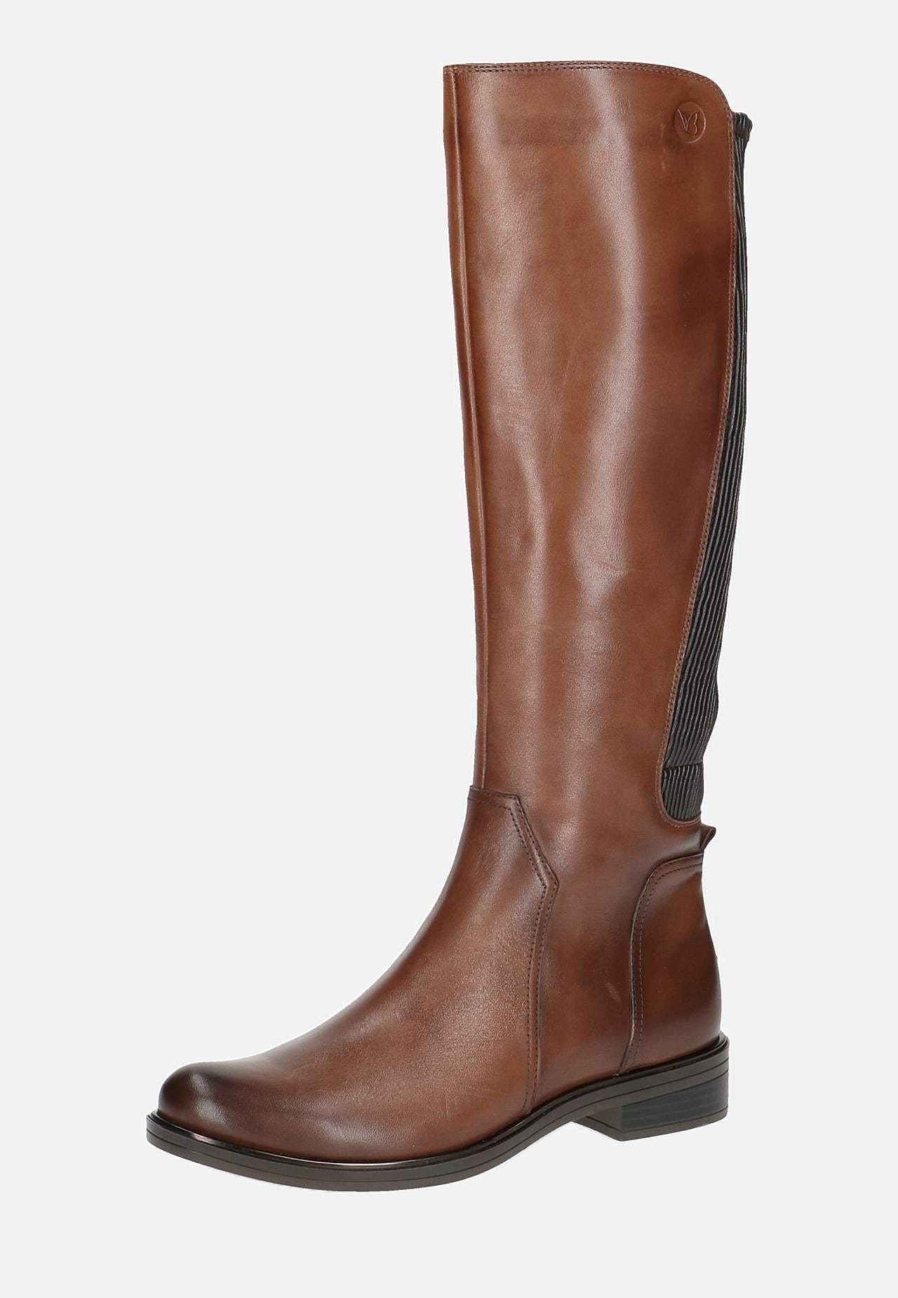 Nahkasaapas leveällä varrenleveydellä