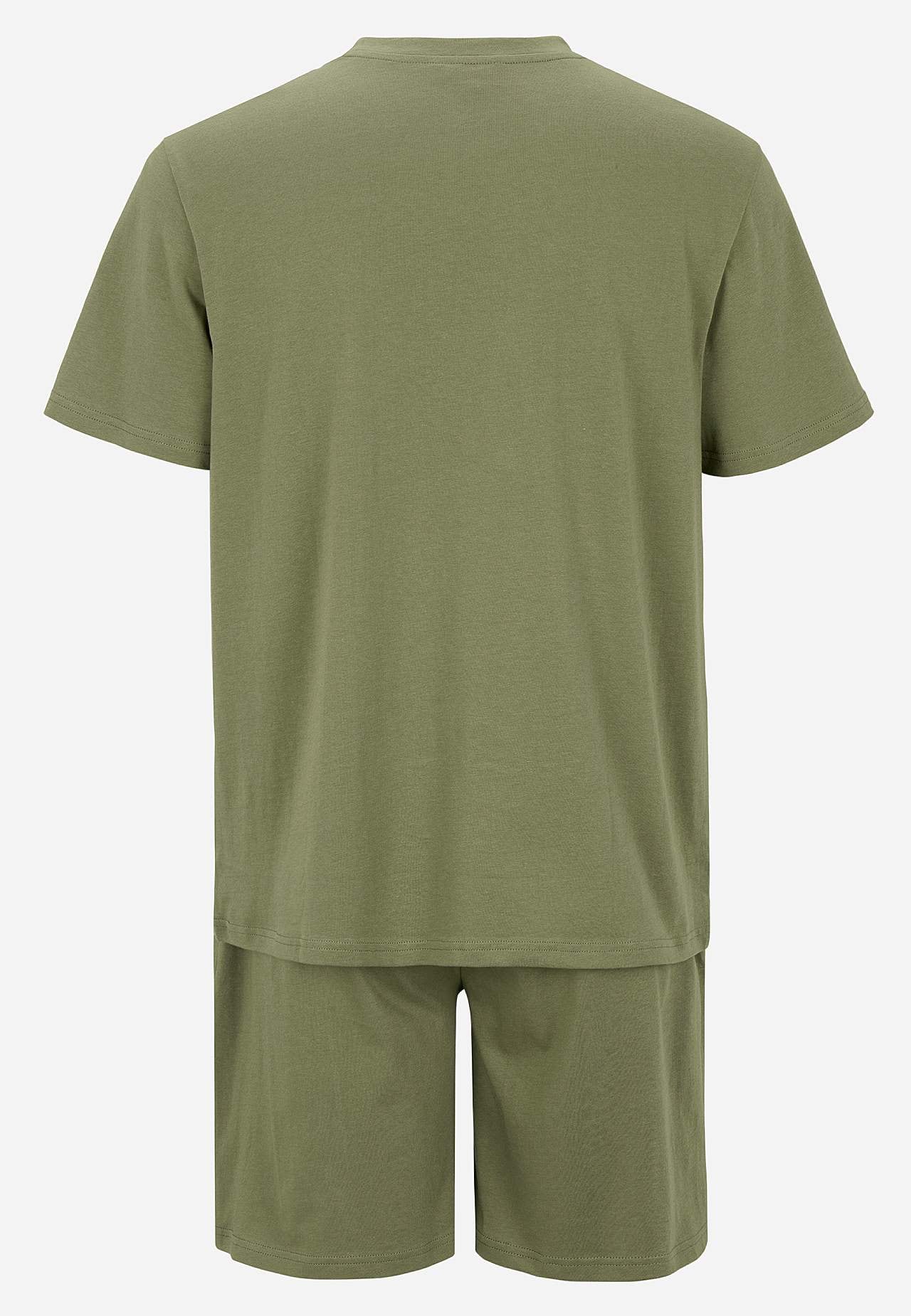 Pyjamasetti T-paidalla ja shortseilla Dan