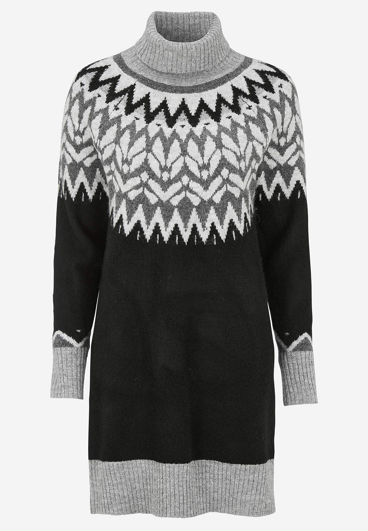 Mekko jacquard-kudotulla kuvioinnilla