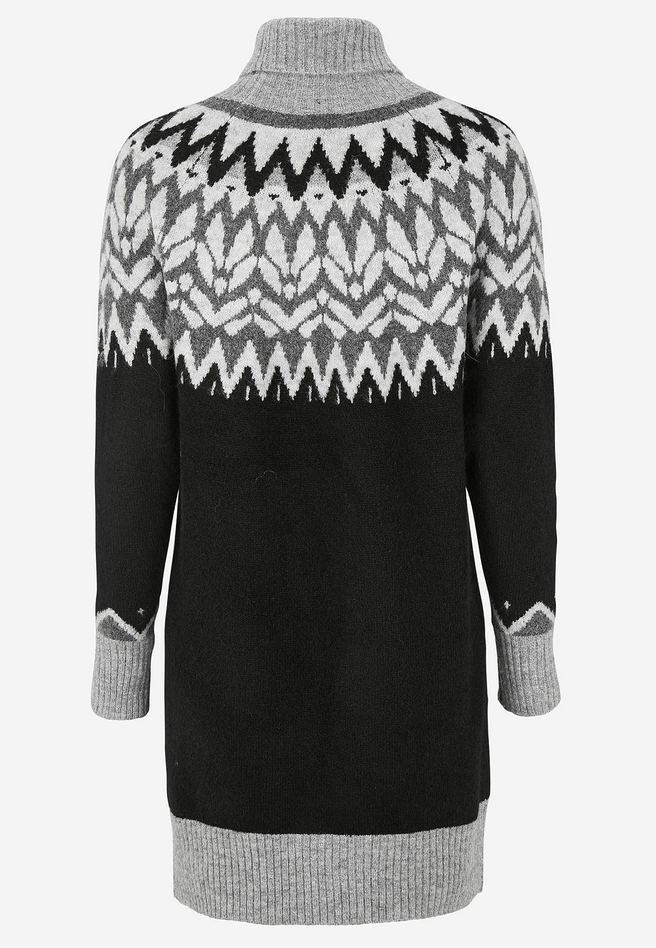 Mekko jacquard-kudotulla kuvioinnilla