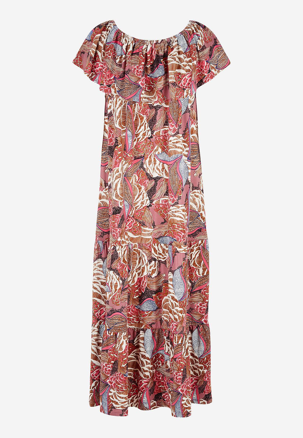 Kuvioitu off shoulder -mekko St Barts