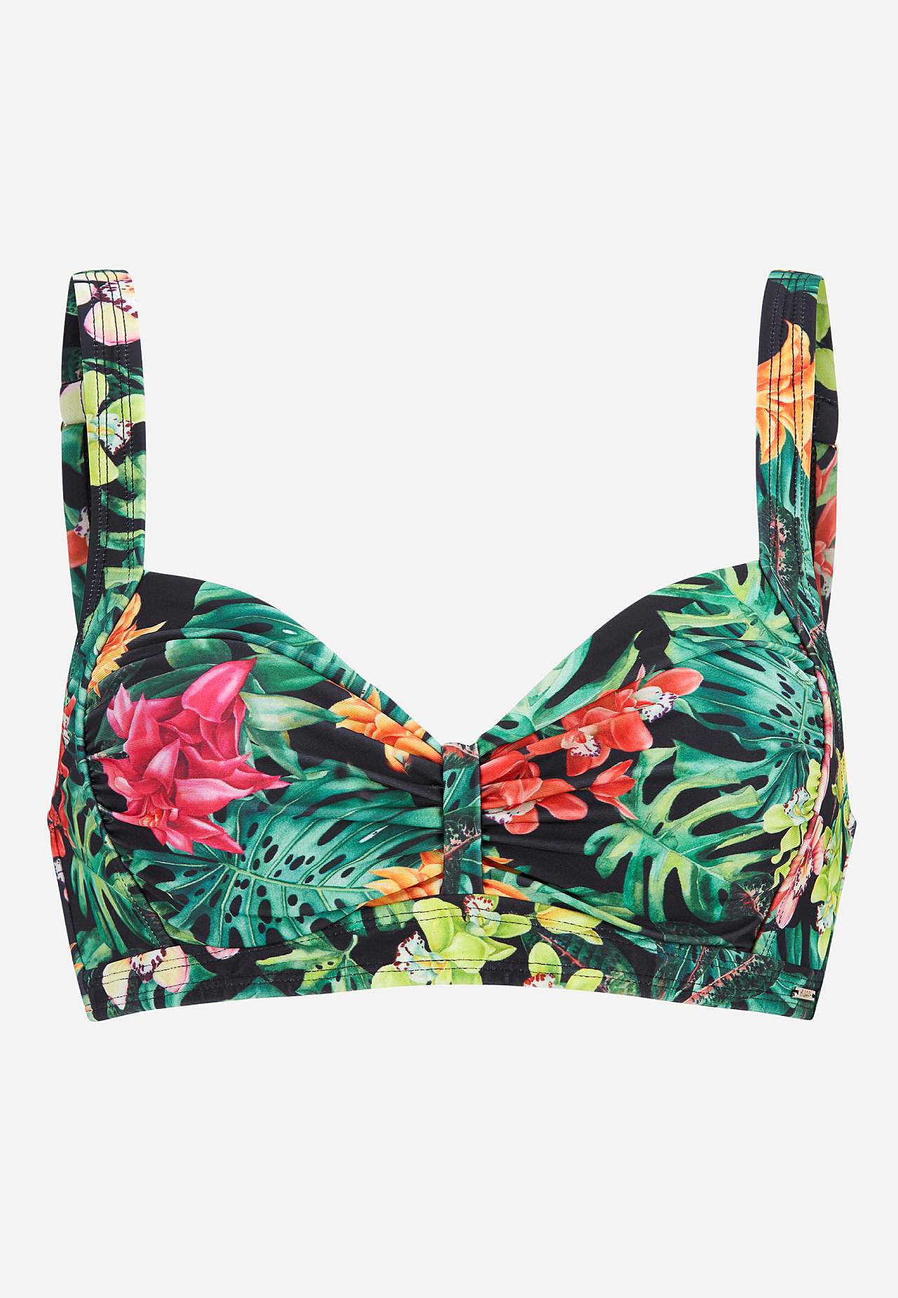 Bikinirintaliivit trooppisella kuvioinnilla