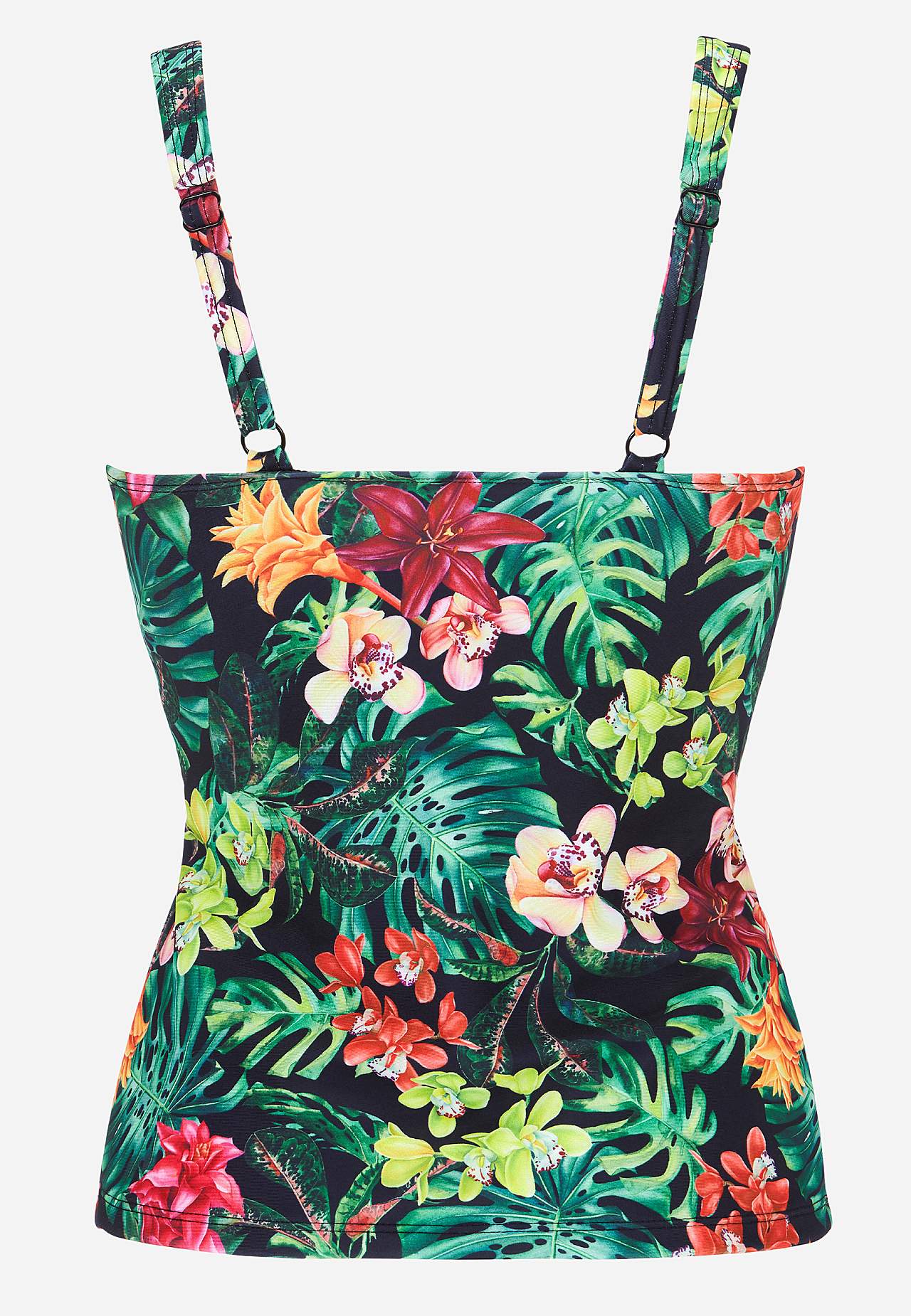 Kukkakuvioinen tankinitoppi muotoilueffektillä