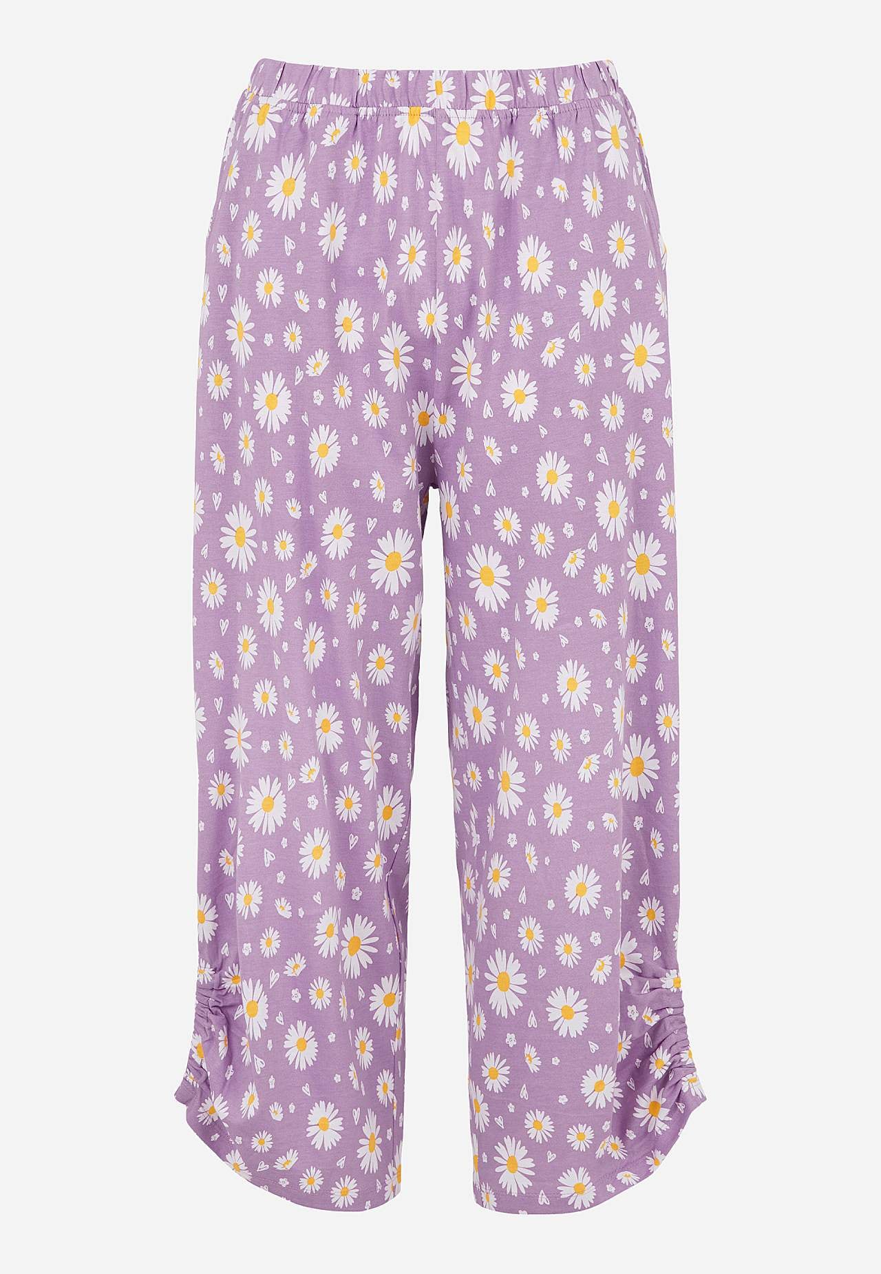2-osainen pyjama yksivärisellä yläosalla