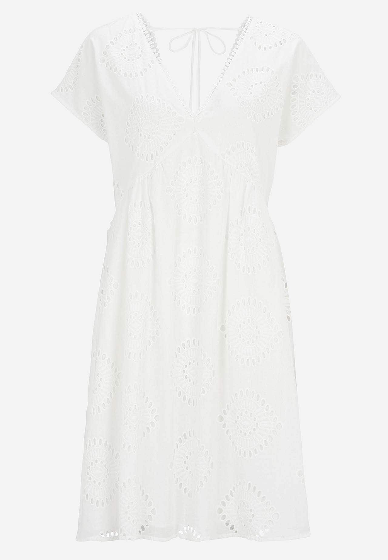 Reikäkirjonta mekkotunika