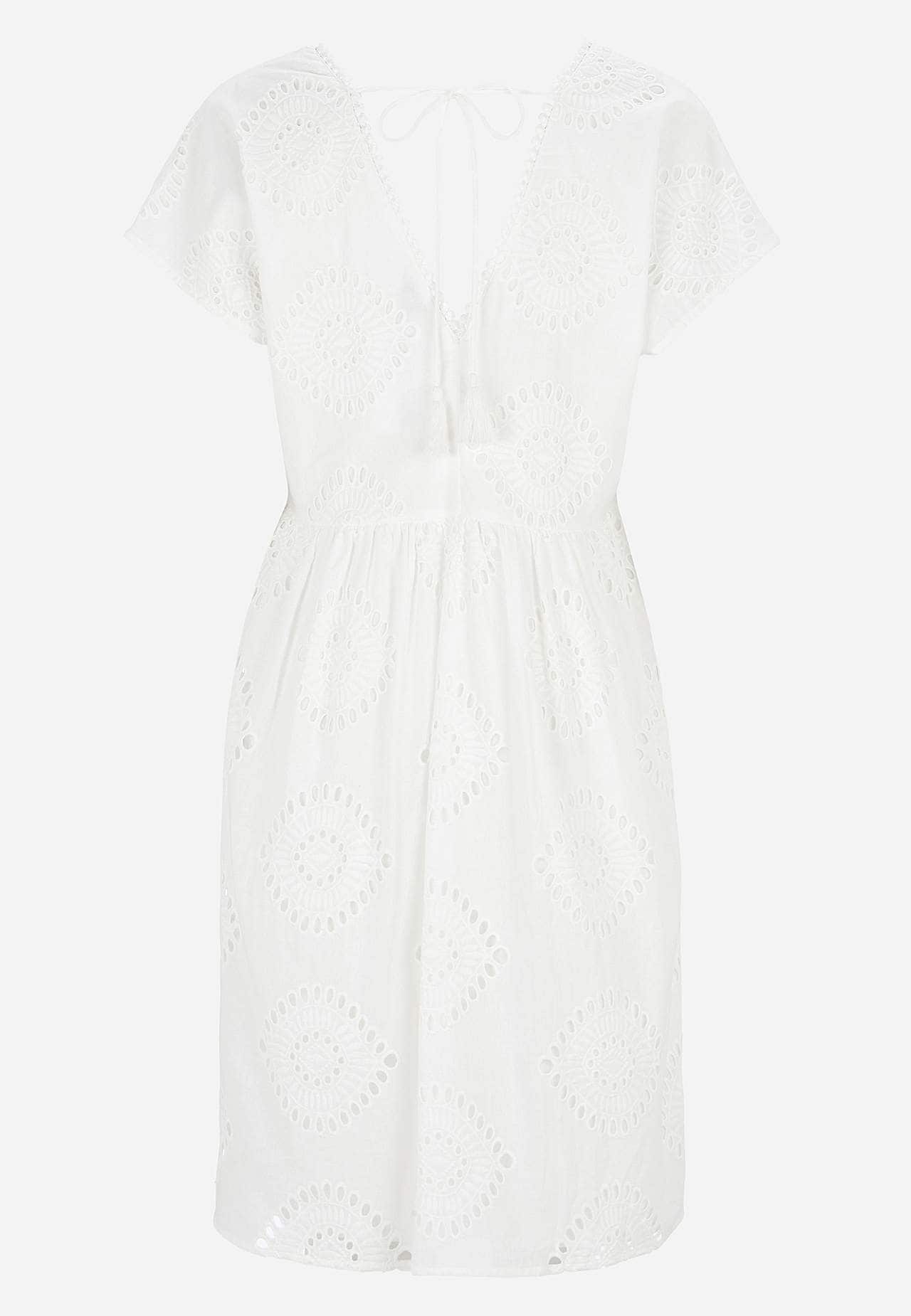 Reikäkirjonta mekkotunika