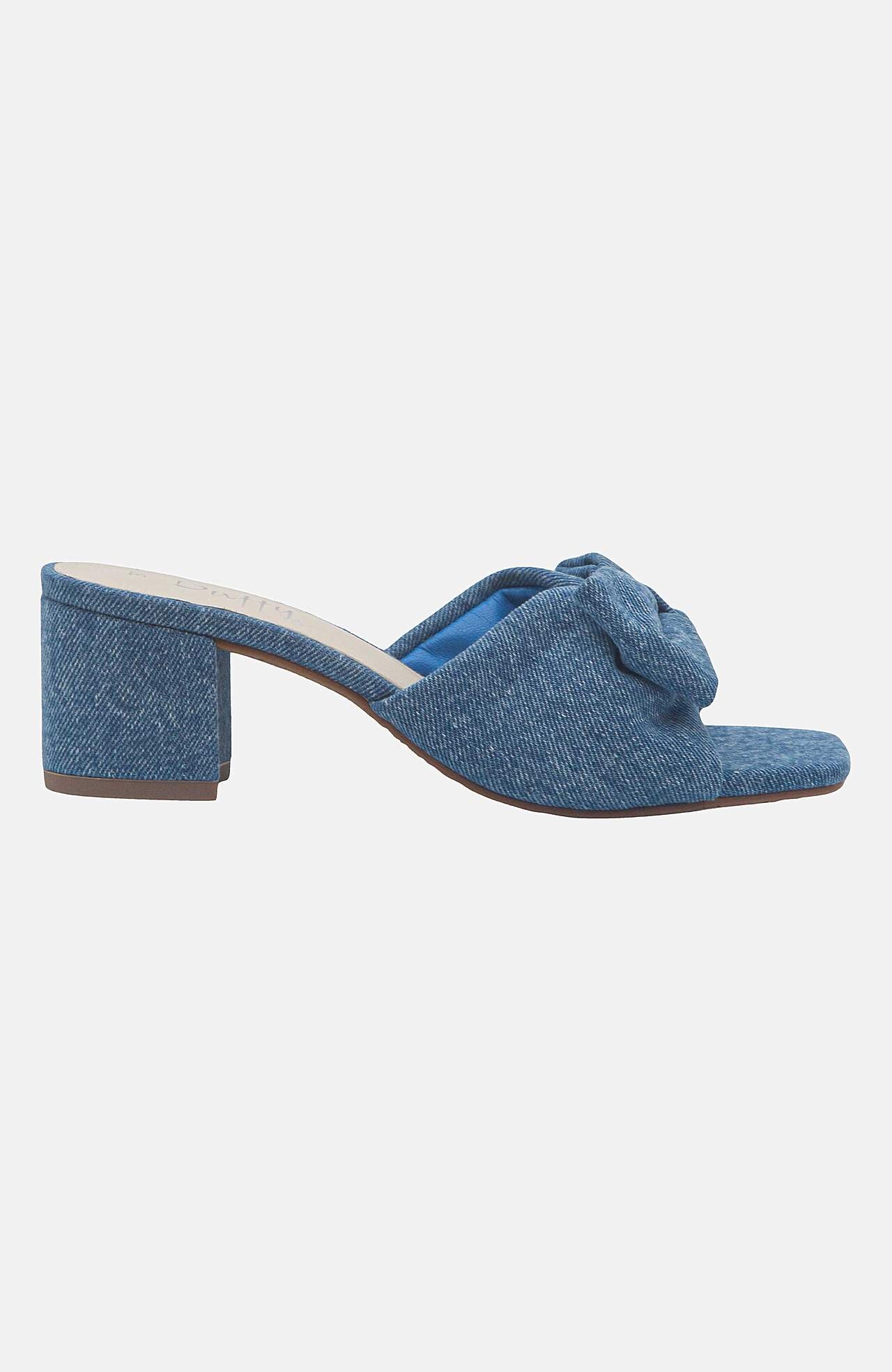 Sandaletit rusettiyksityiskohdalla ja denimillä Vena Tre