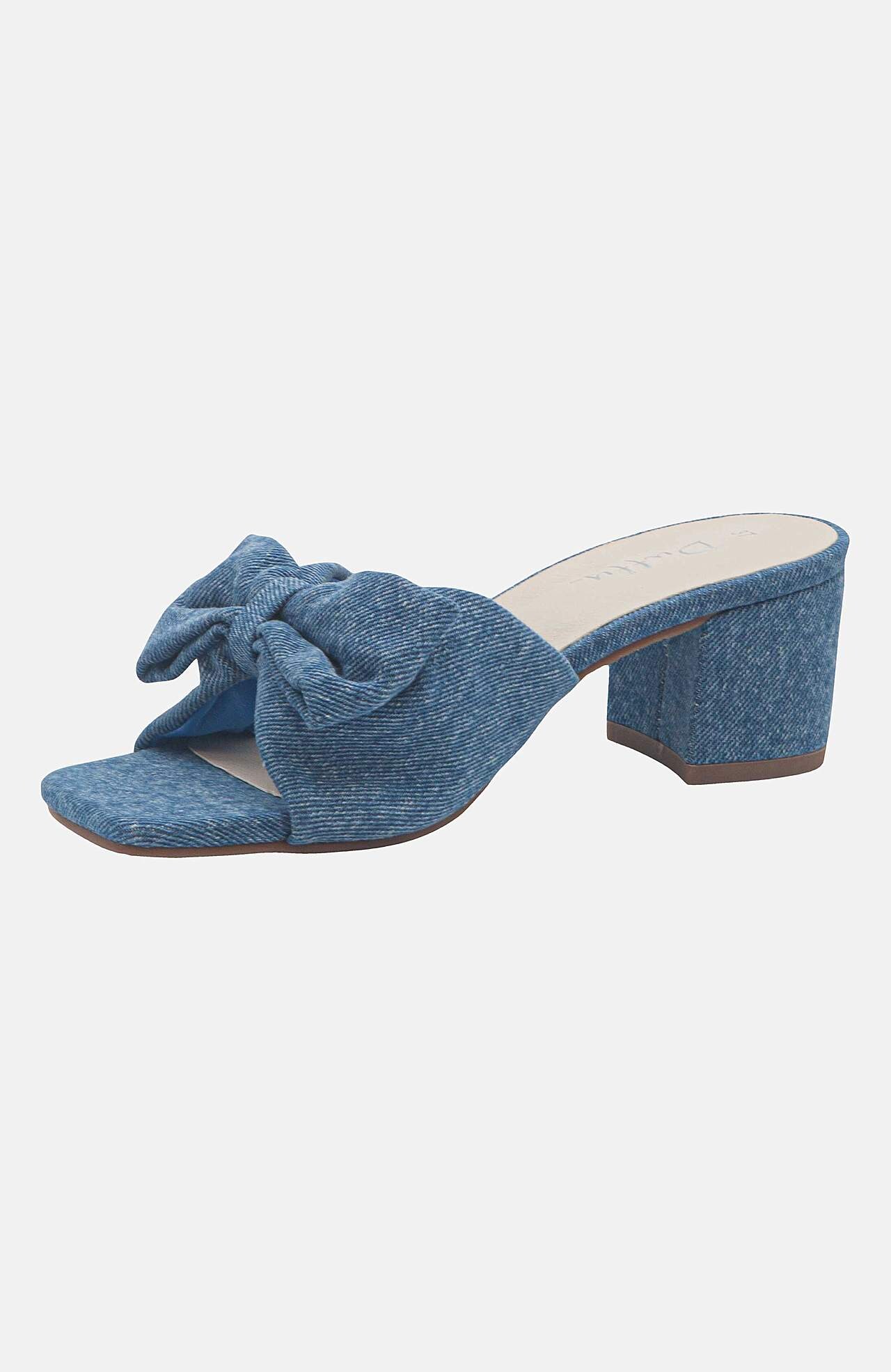 Sandaletit rusettiyksityiskohdalla ja denimillä Vena Tre