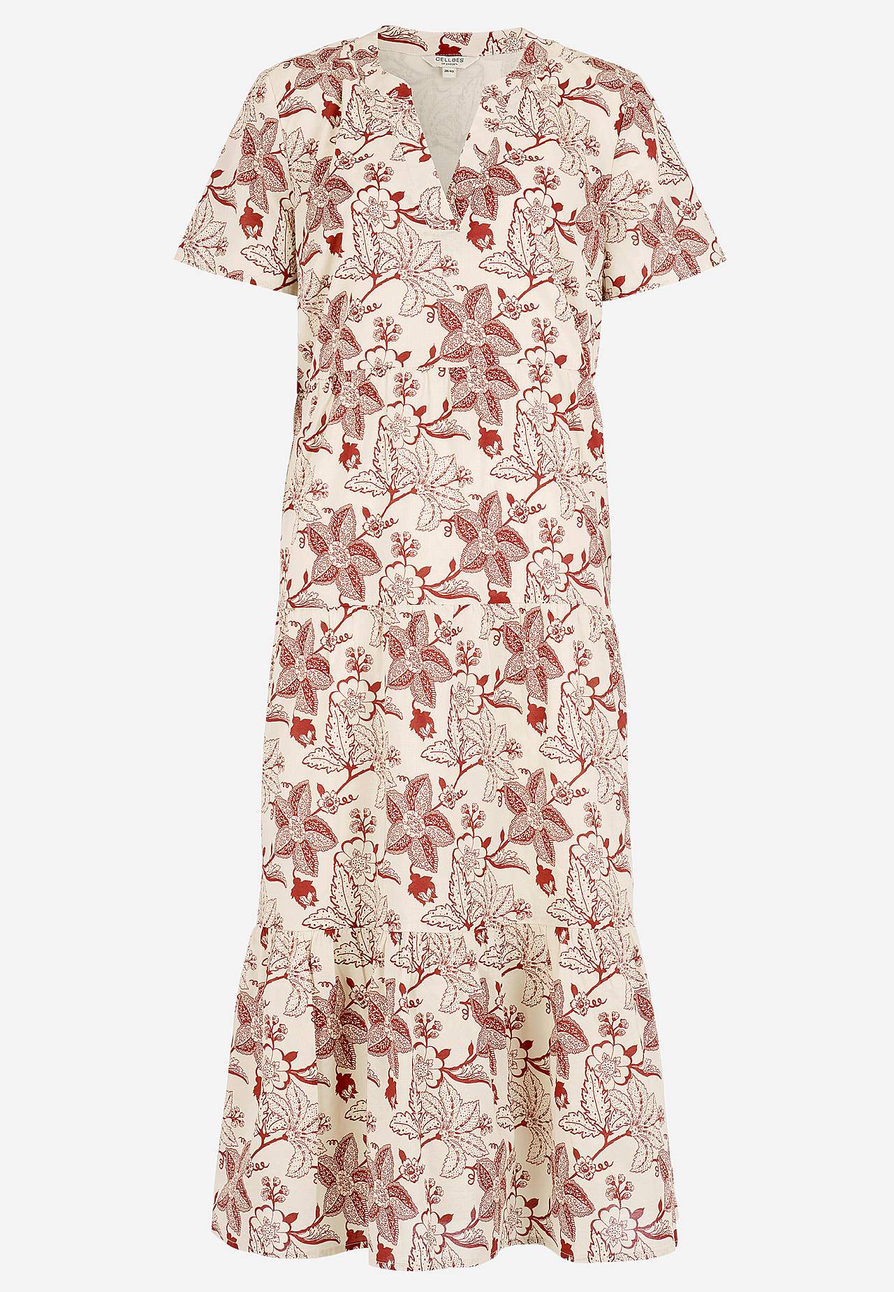 Puuvillamekko röyhelöllä