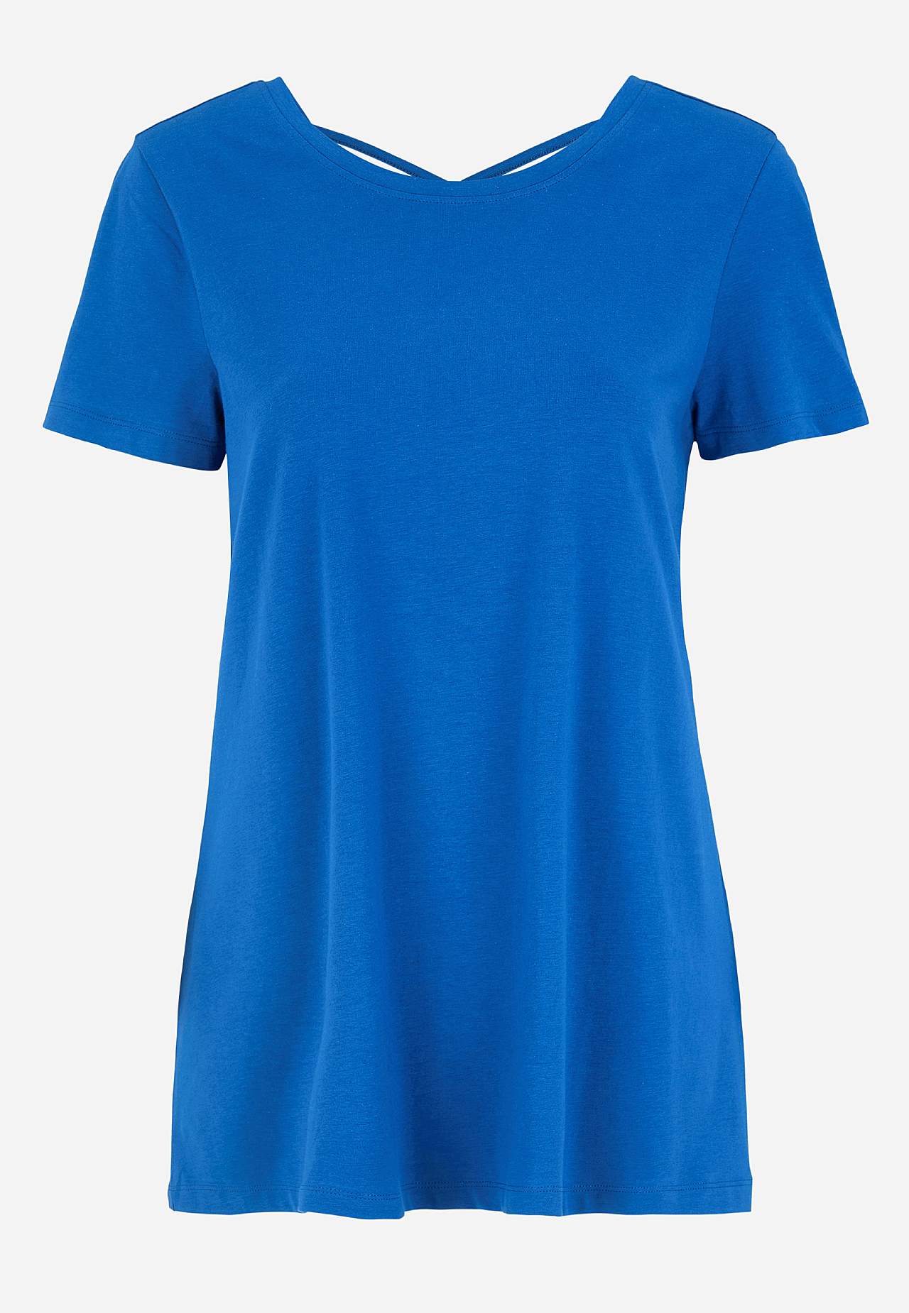 Trikootoppi letitetyllä selkäyksityiskohdalla