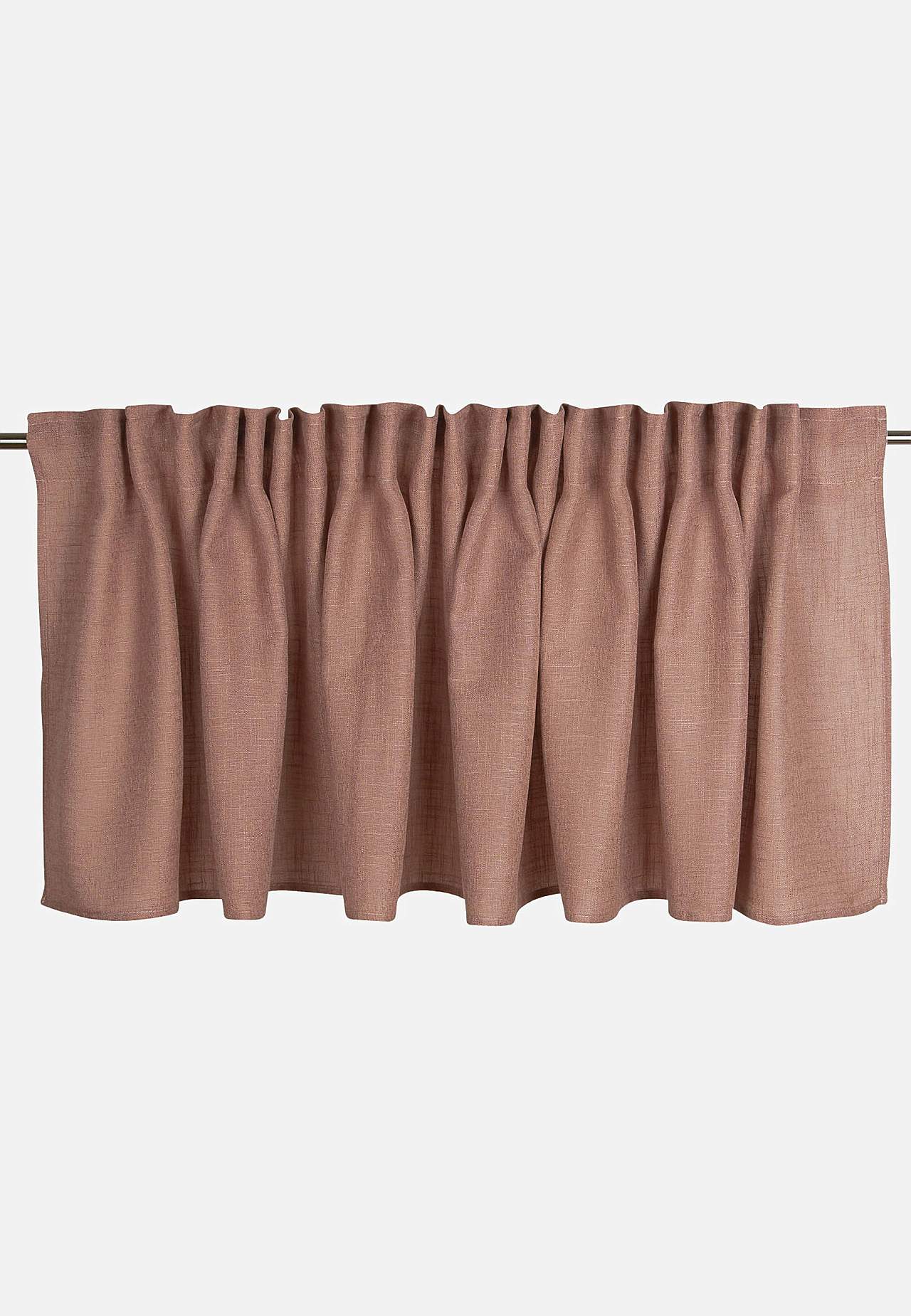 Usean kiinnitystavan verhokappa pellavatuntumalla