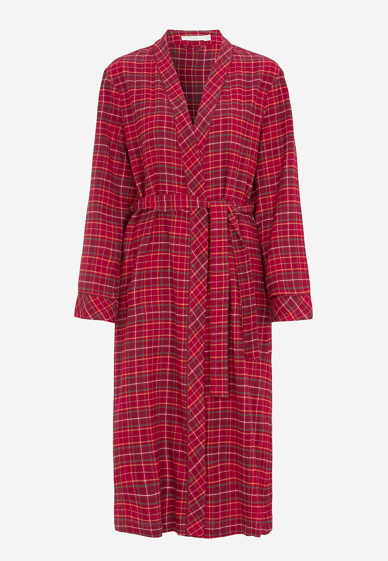 Ruudullinen aamutakki flanellista