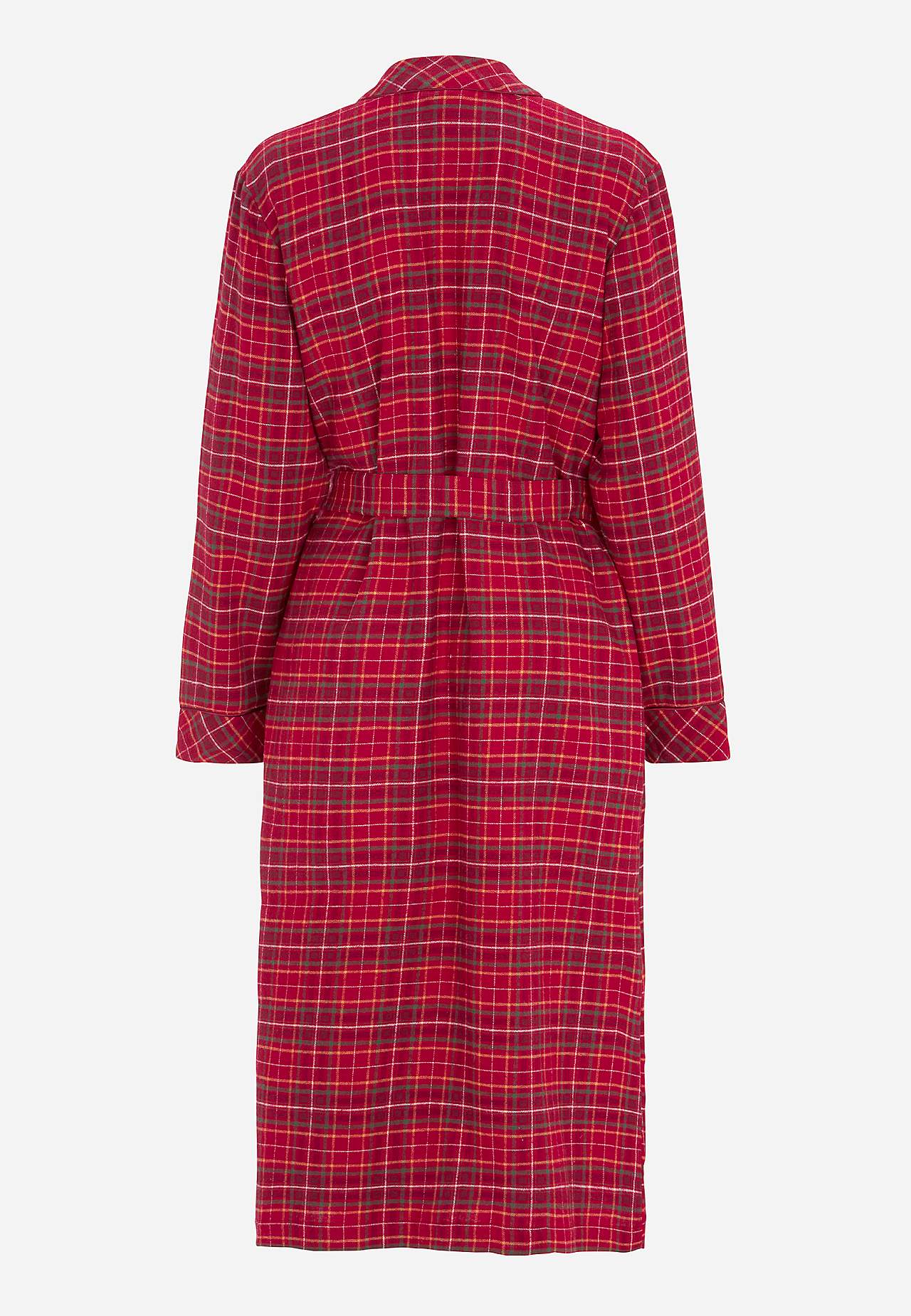 Ruudullinen aamutakki flanellista
