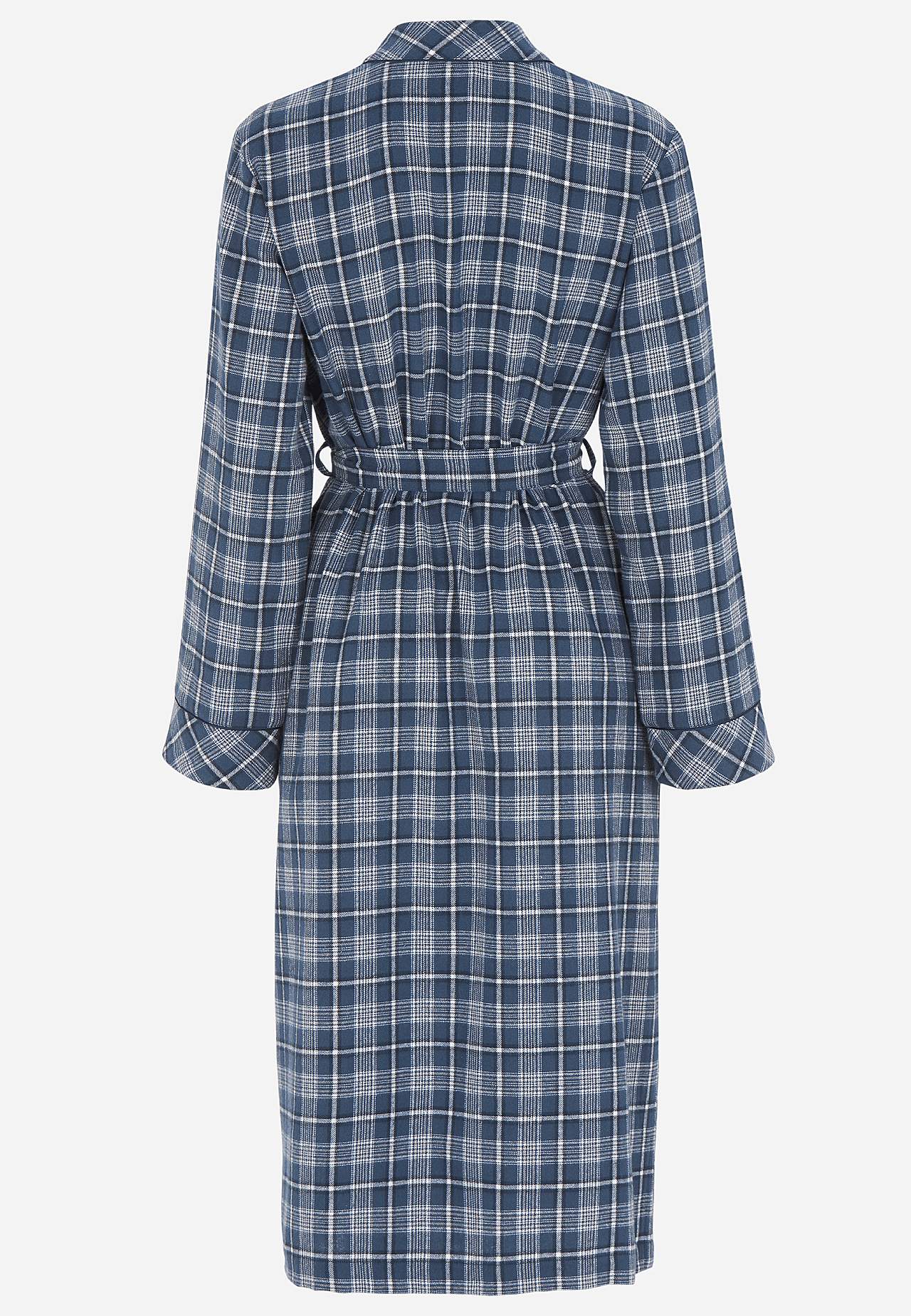 Ruudullinen aamutakki flanellista