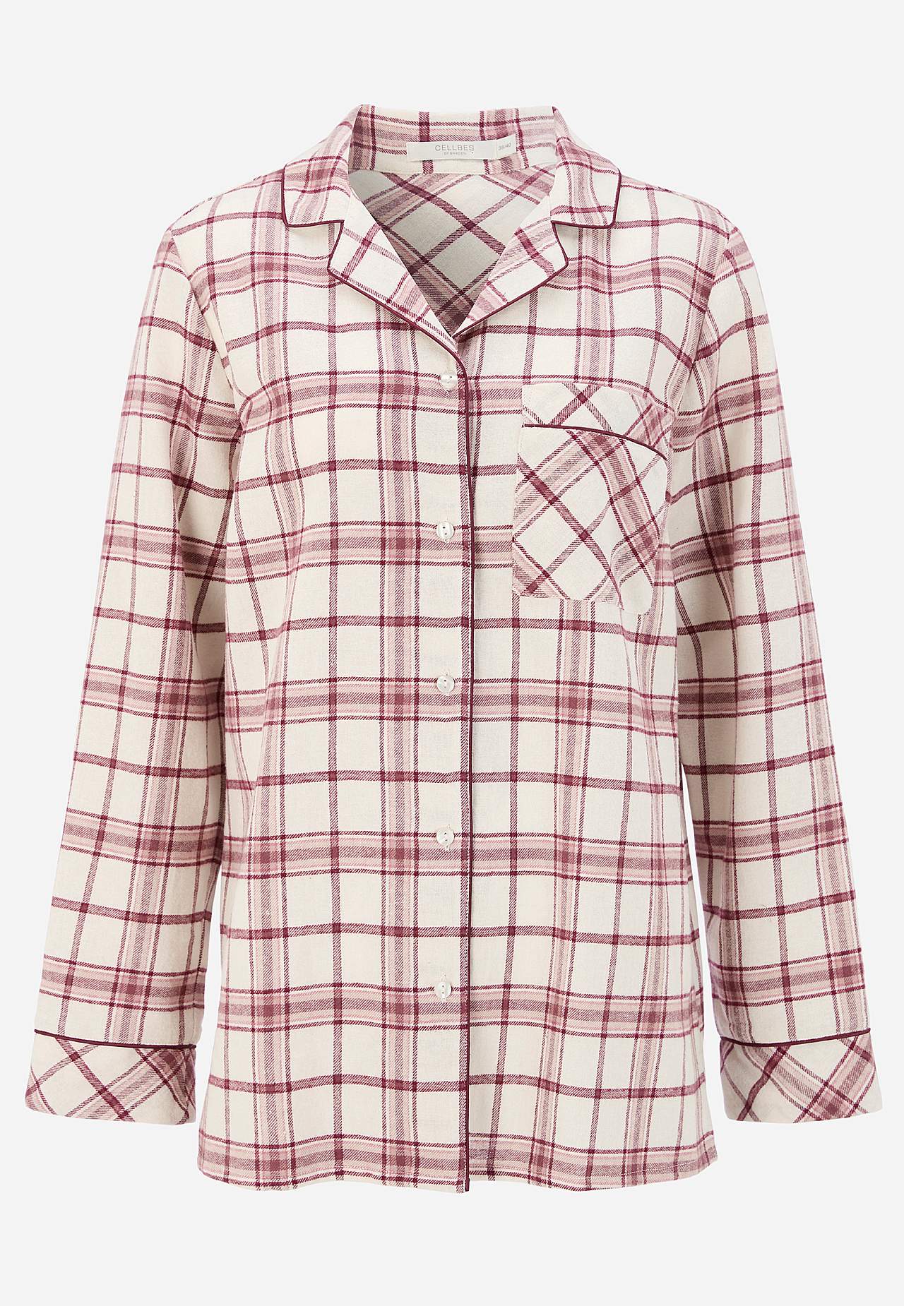 Ruudullinen pyjama flanellista