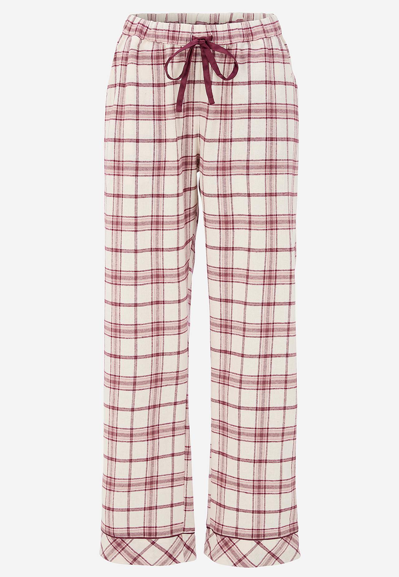 Ruudullinen pyjama flanellista