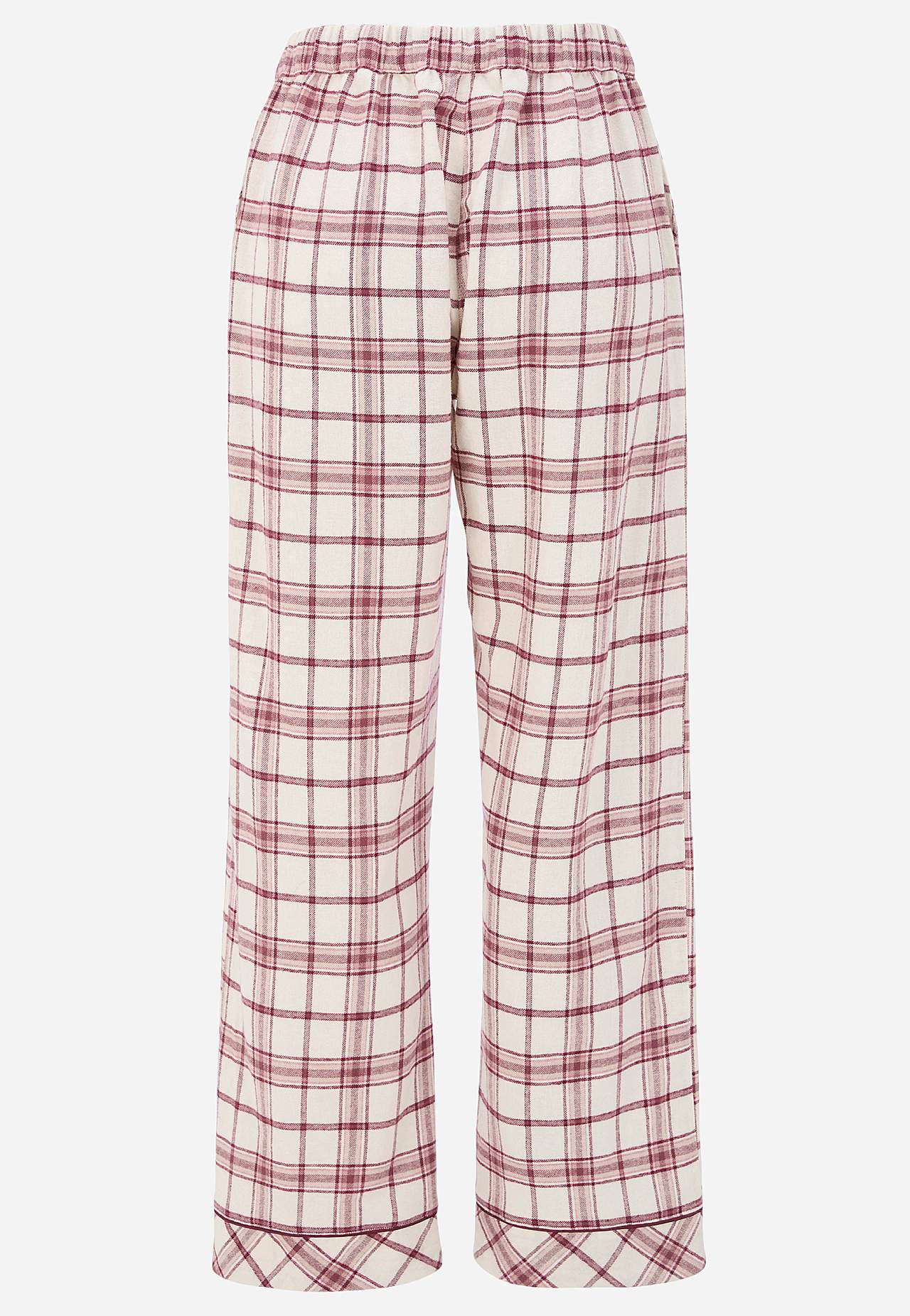 Ruudullinen pyjama flanellista