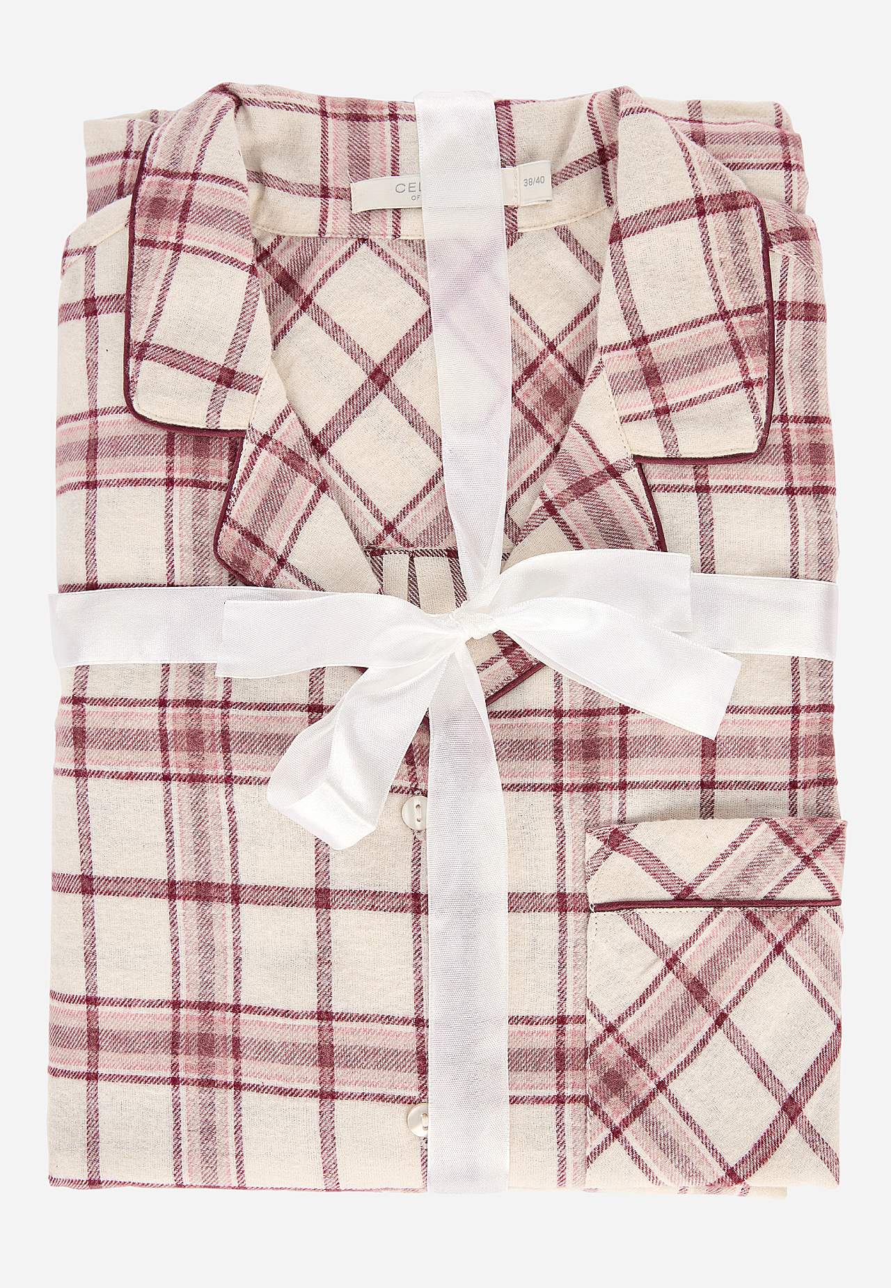 Ruudullinen pyjama flanellista