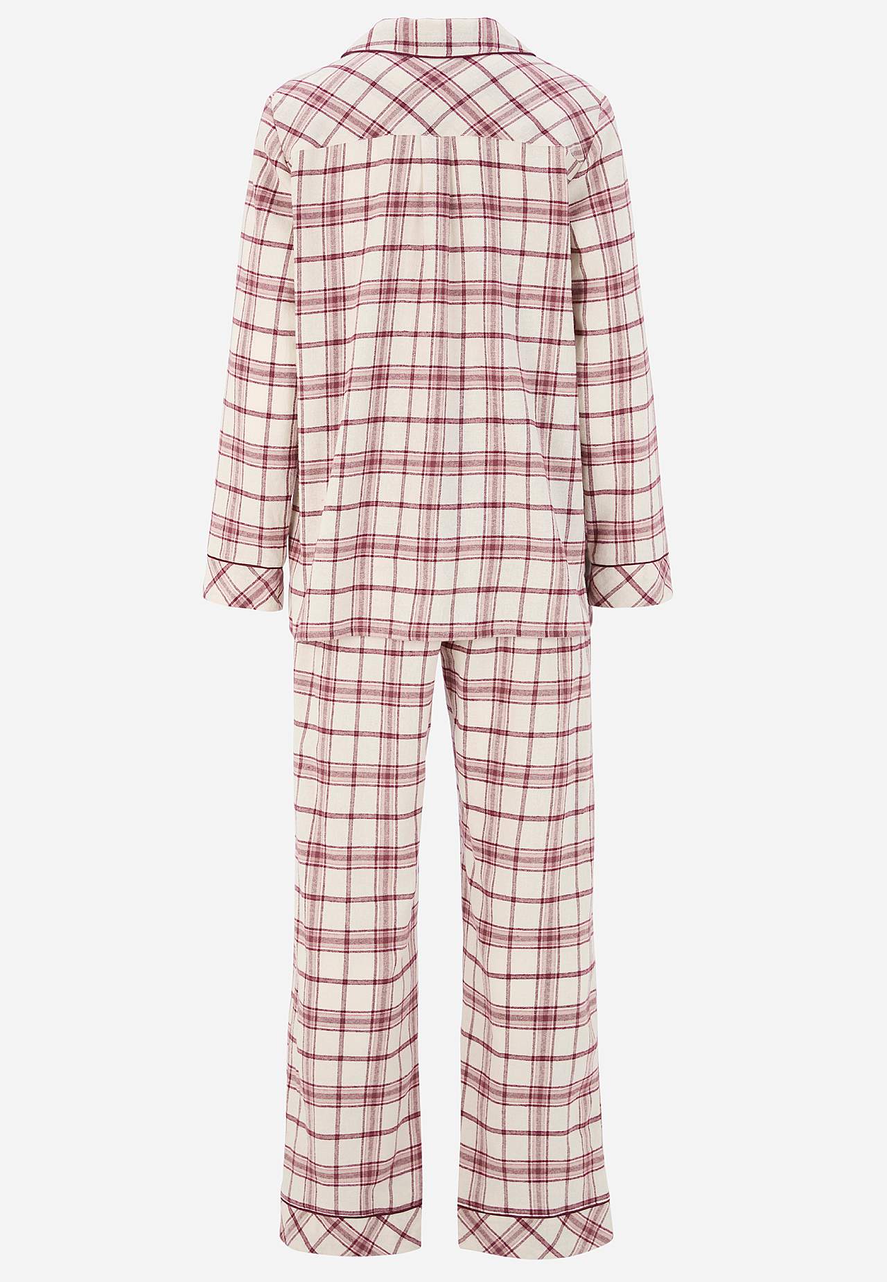 Ruudullinen pyjama flanellista