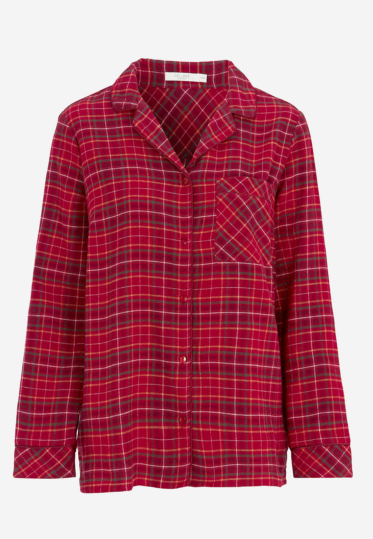 Ruudullinen pyjama flanellista
