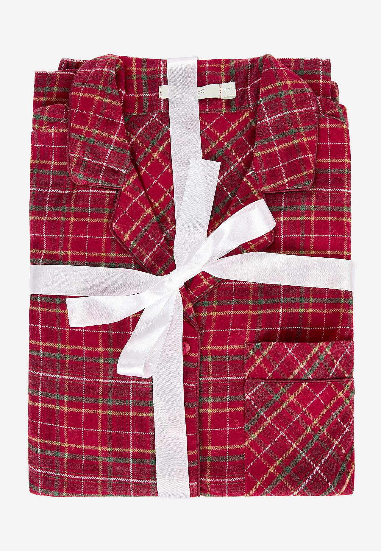 Ruudullinen pyjama flanellista